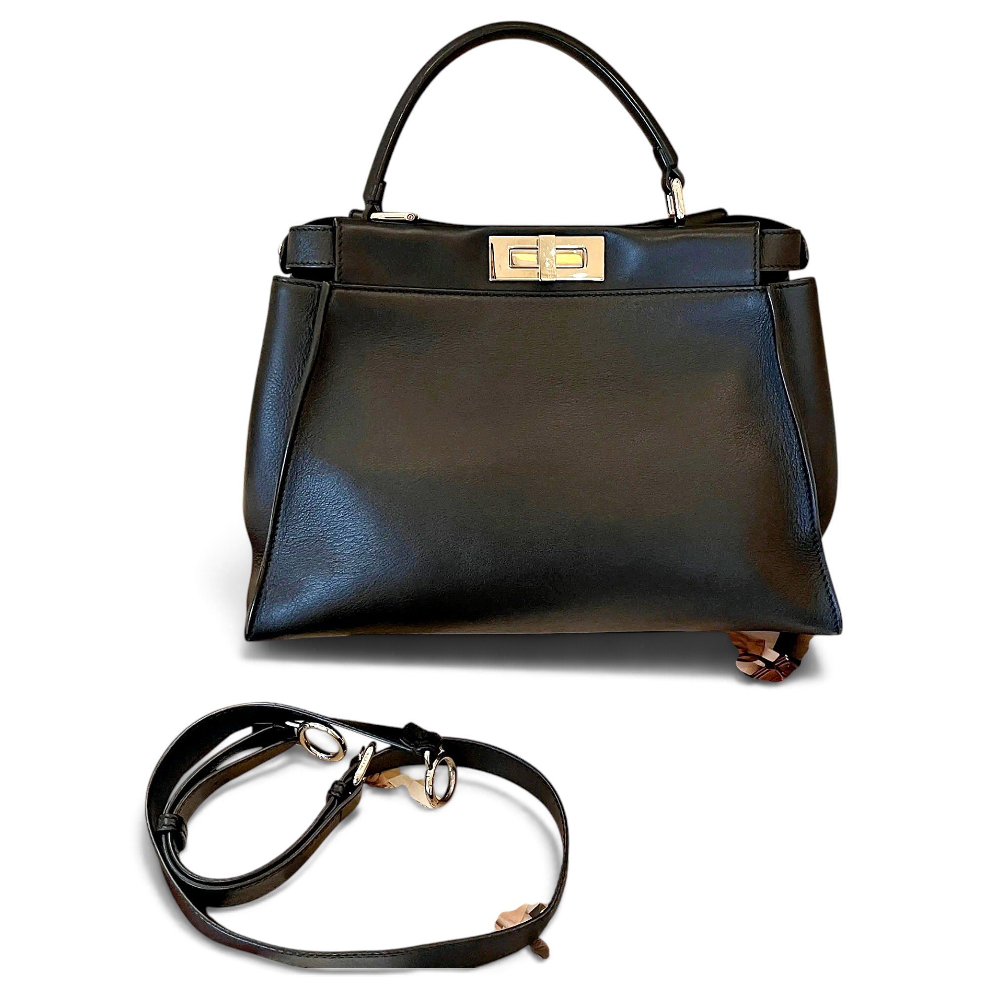 Peekaboo leather handbag