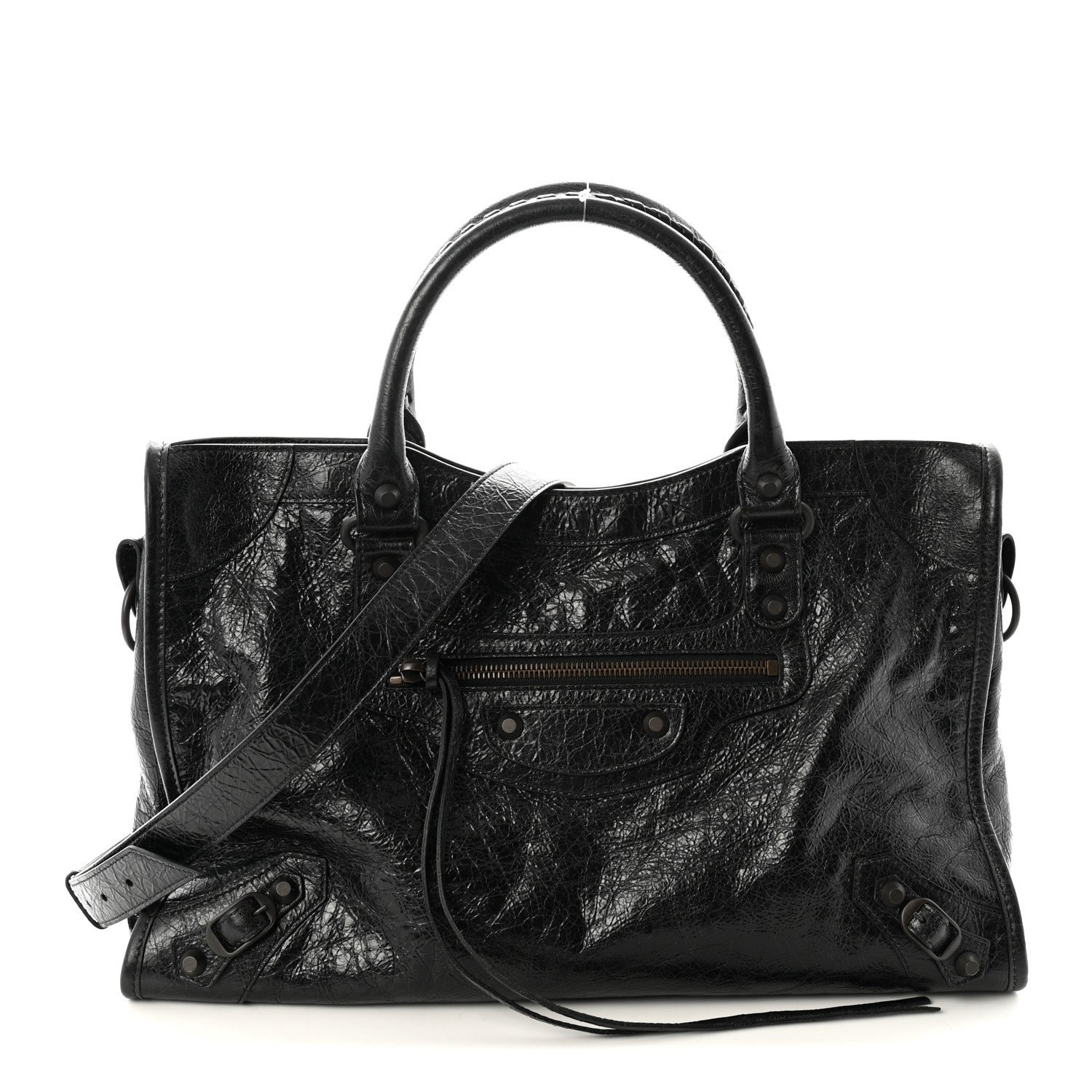 Balenciaga Agneau Arena Classic Hardware Medium Le City Black