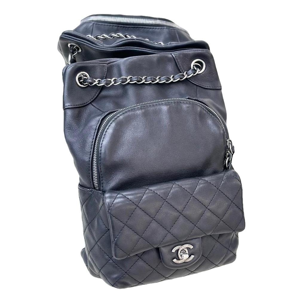 Leather backpack