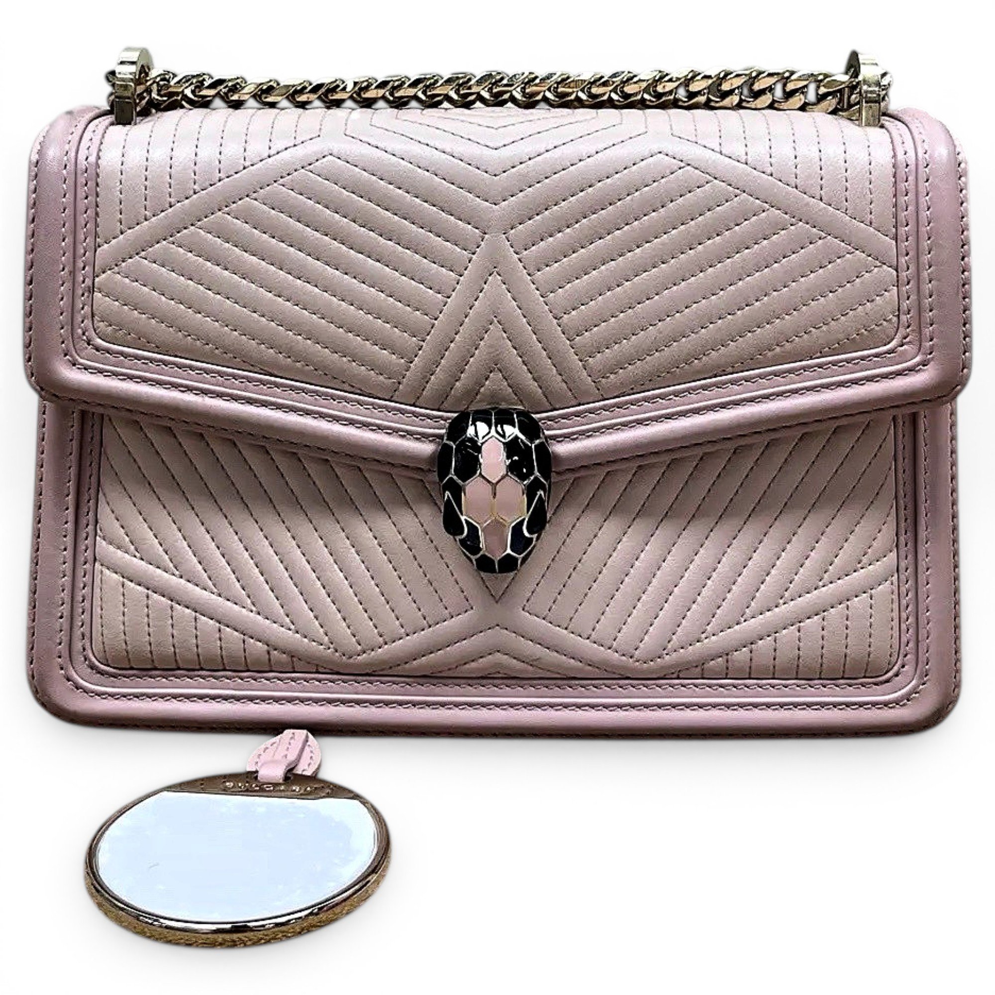 Serpenti leather handbag