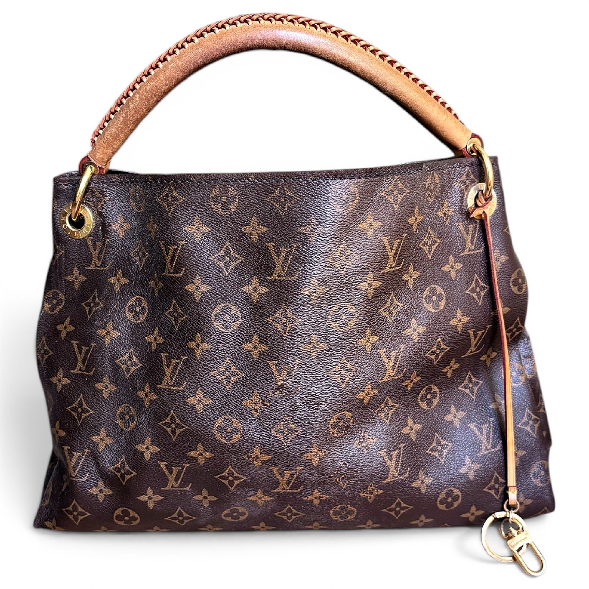 Artsy leather handbag