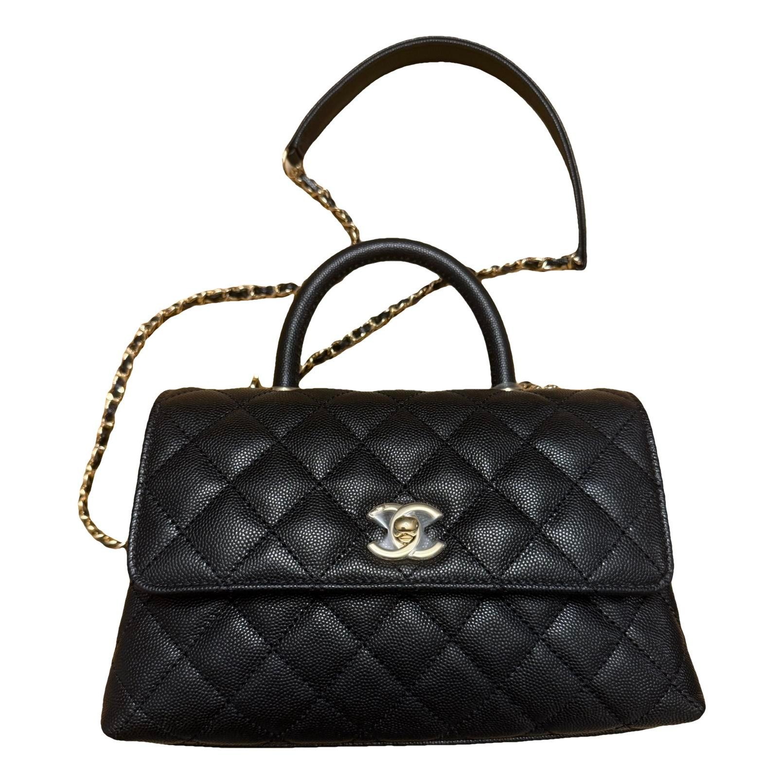 Chanel Coco Handle leather handbag