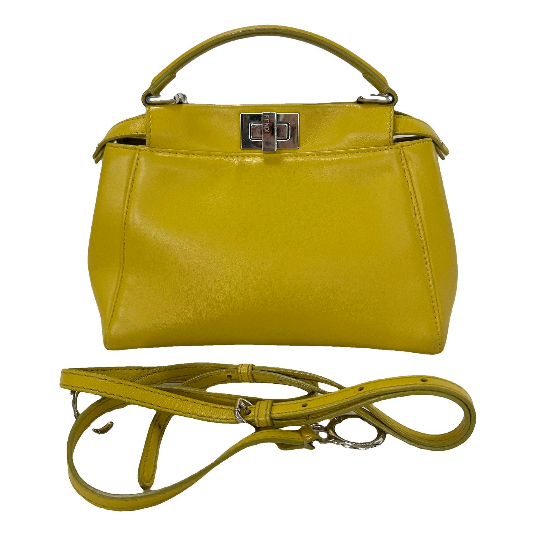 Peekaboo leather handbag