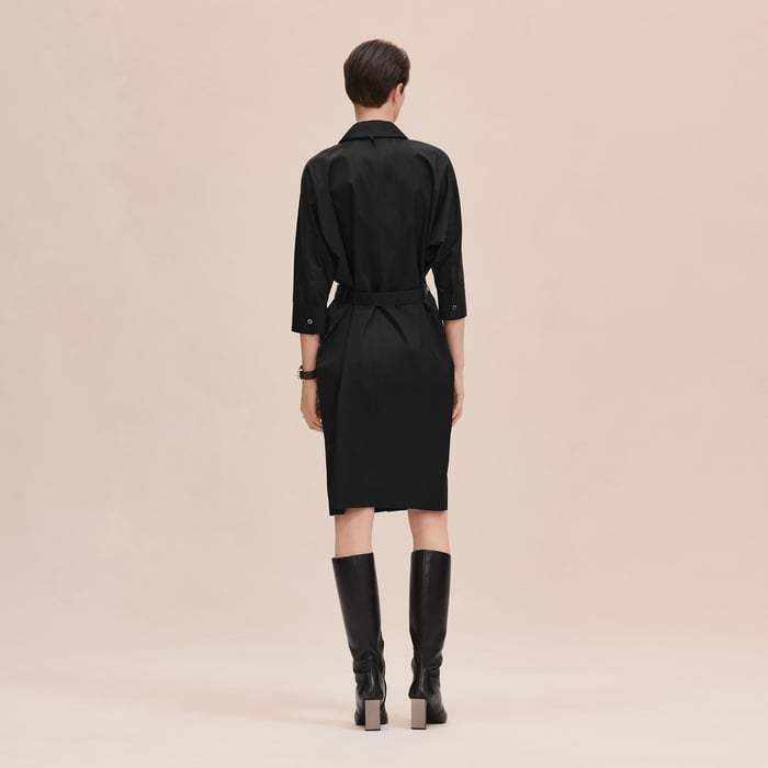 Noir Shirt Dress