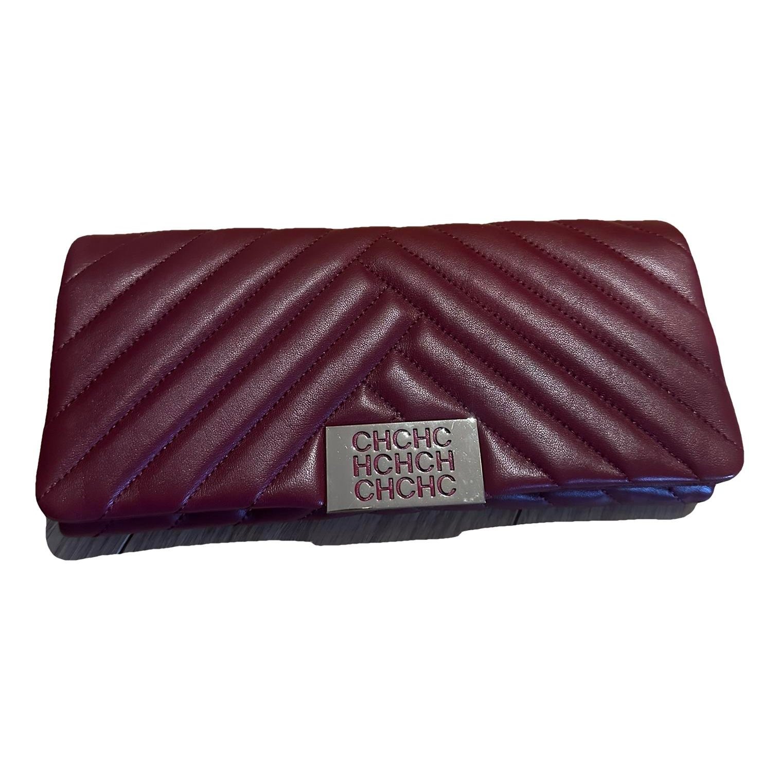 Leather clutch bag