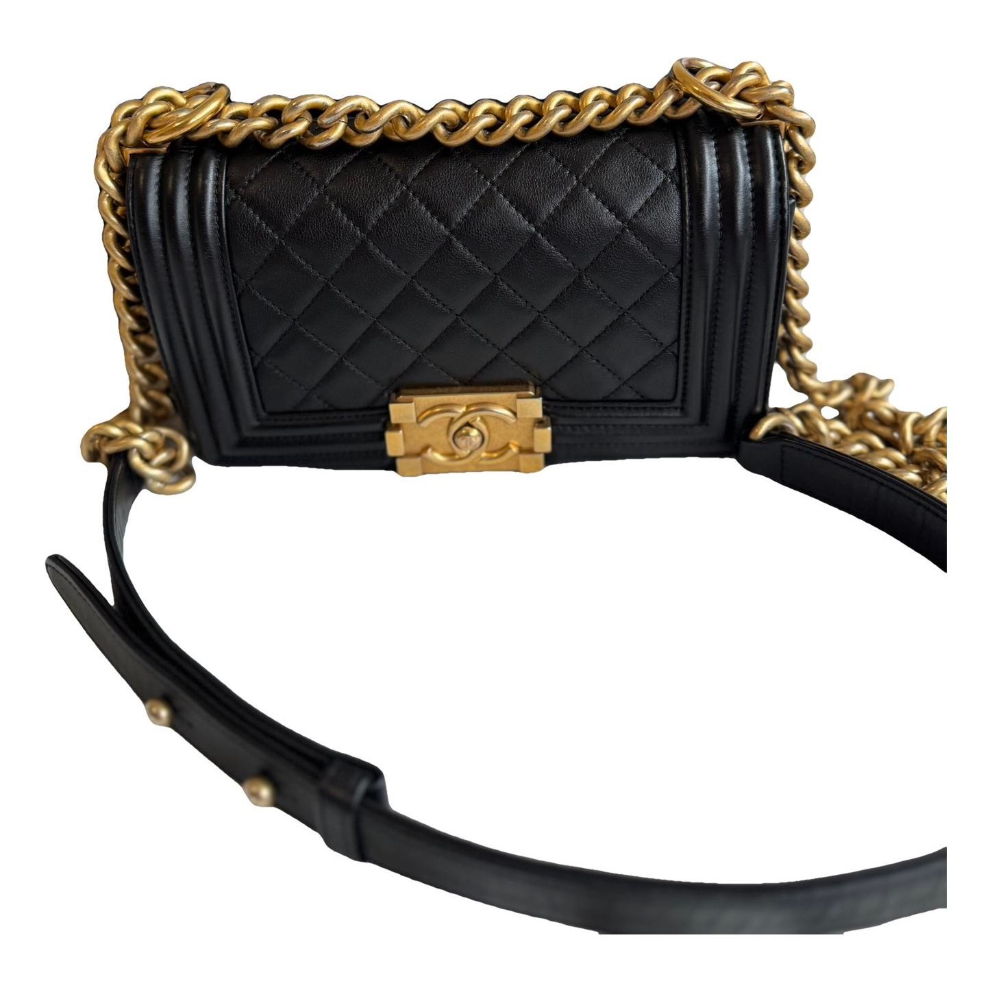 Boy leather crossbody bag