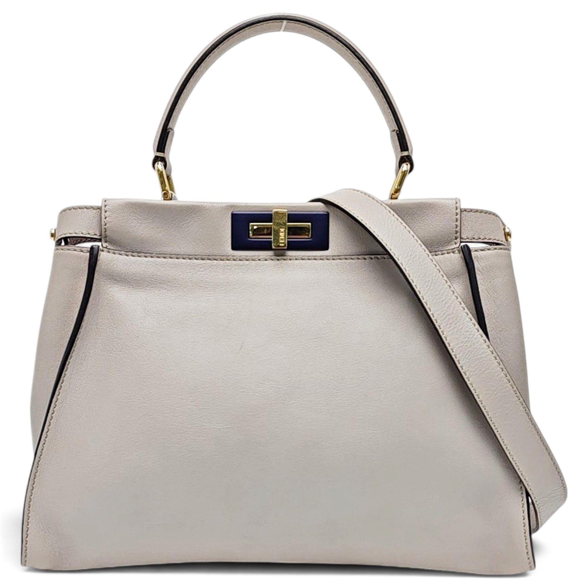 Peekaboo leather handbag