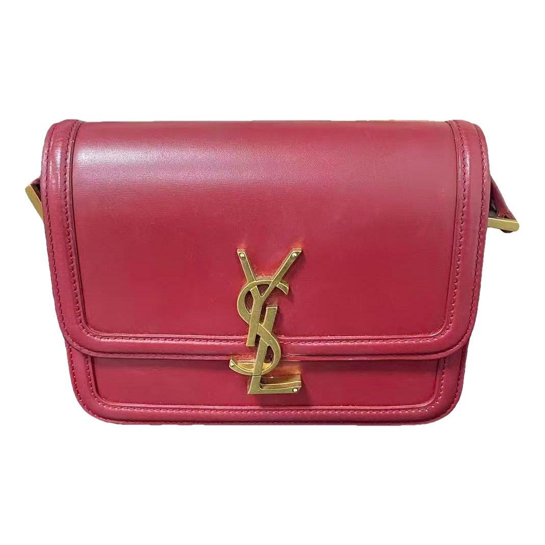 Solférino leather handbag