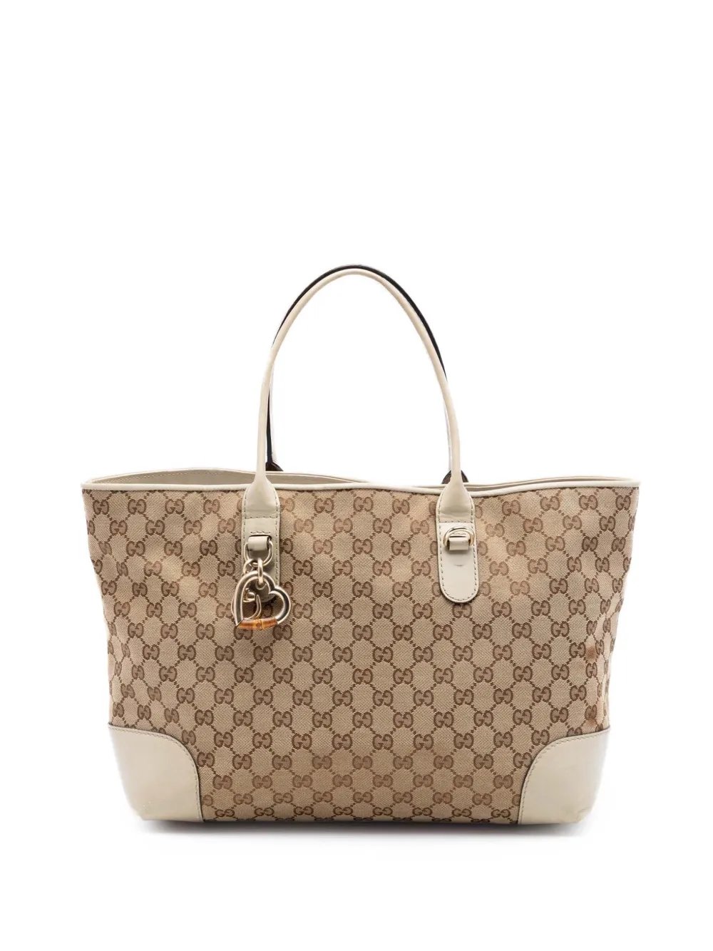 2016-2026 GG Canvas Heart Bit tote bag