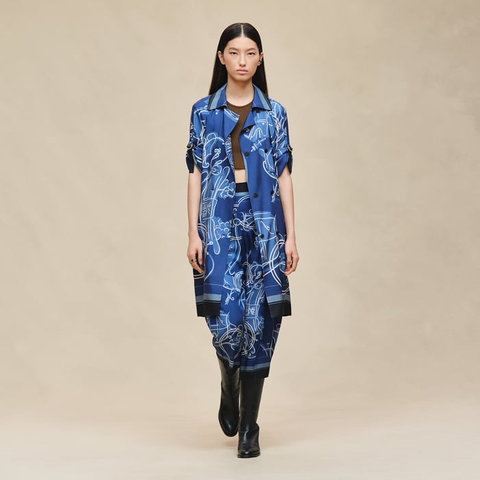 Bleu Lagune "Ex-libris a Main Levee" Dress