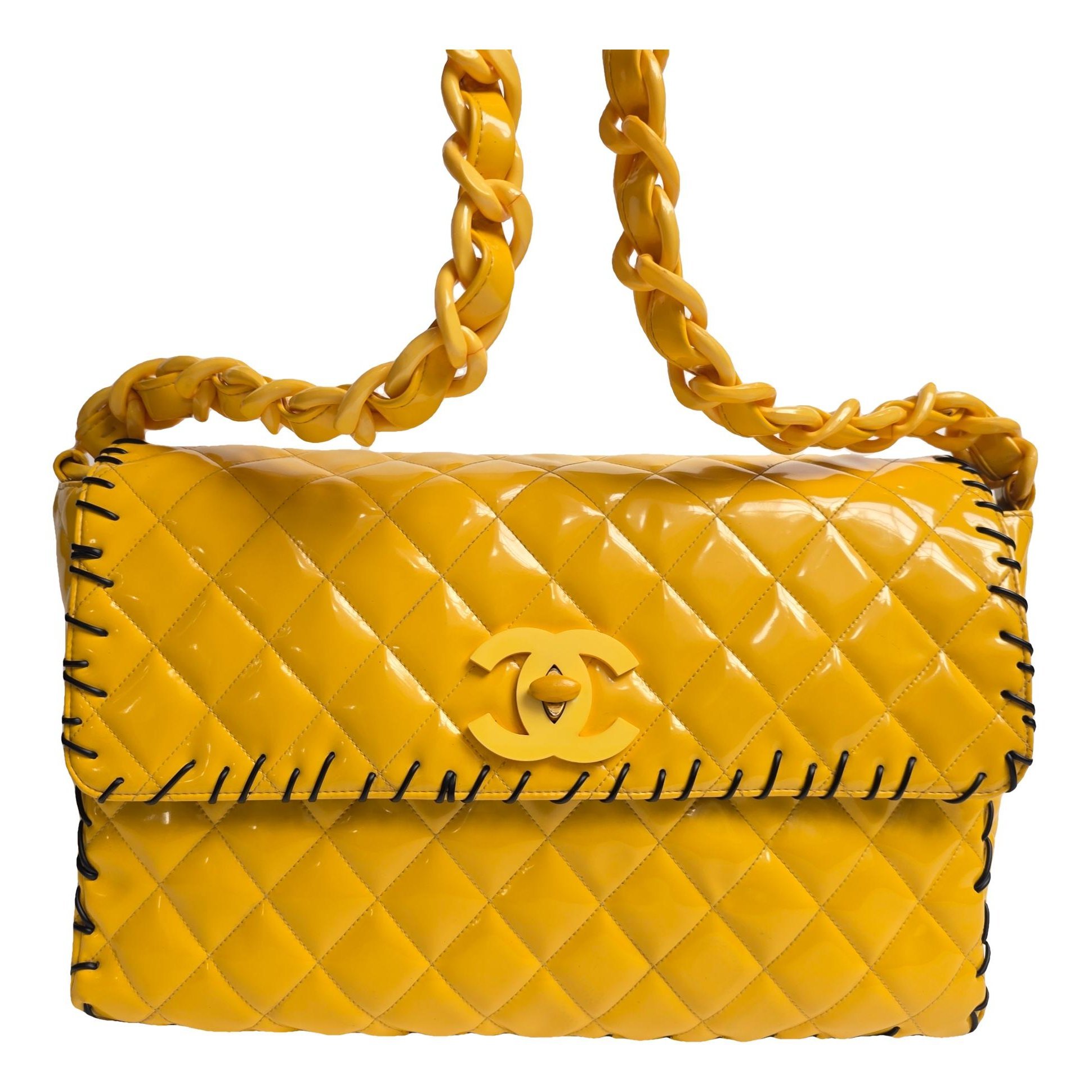 Patent leather handbag