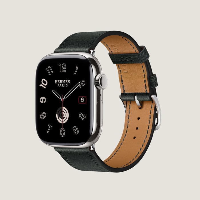 黒 Apple Watch Hermès シンプルトゥール 41 MM