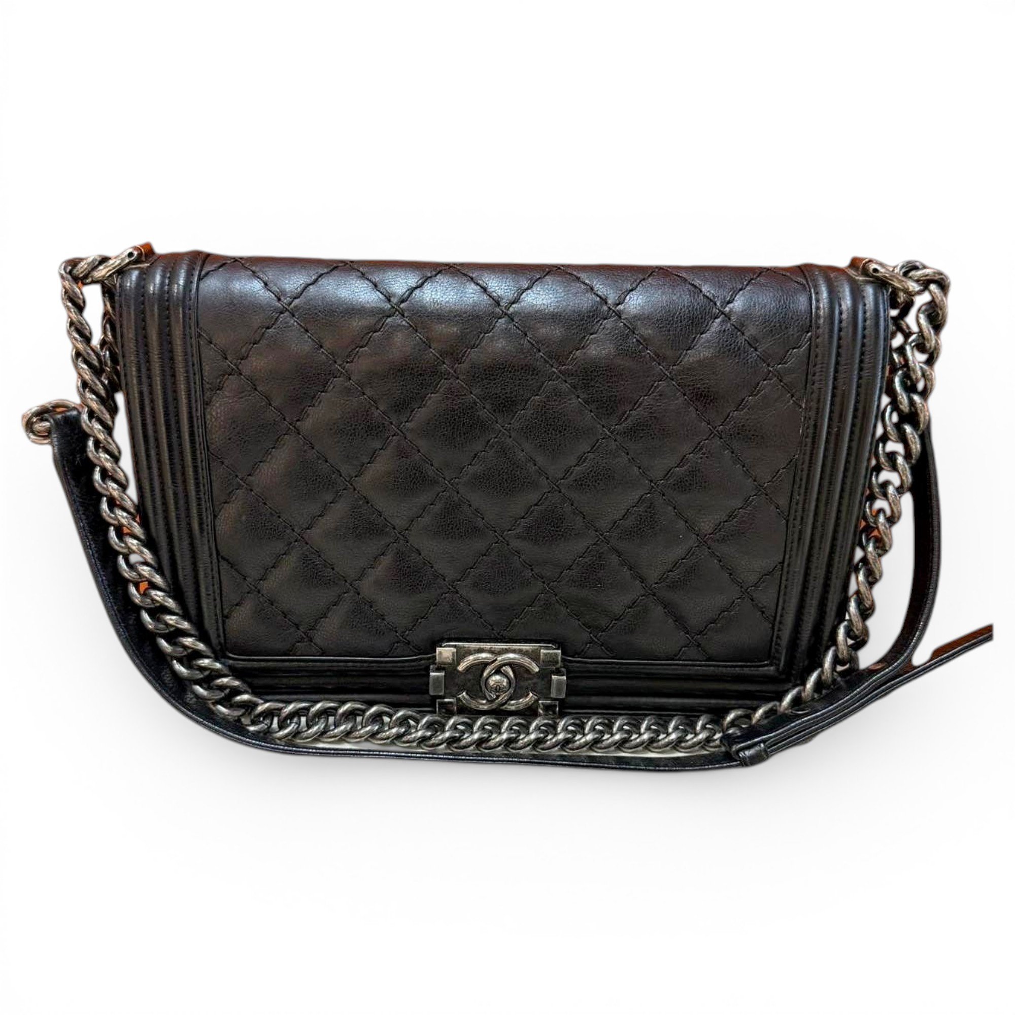 Boy leather crossbody bag