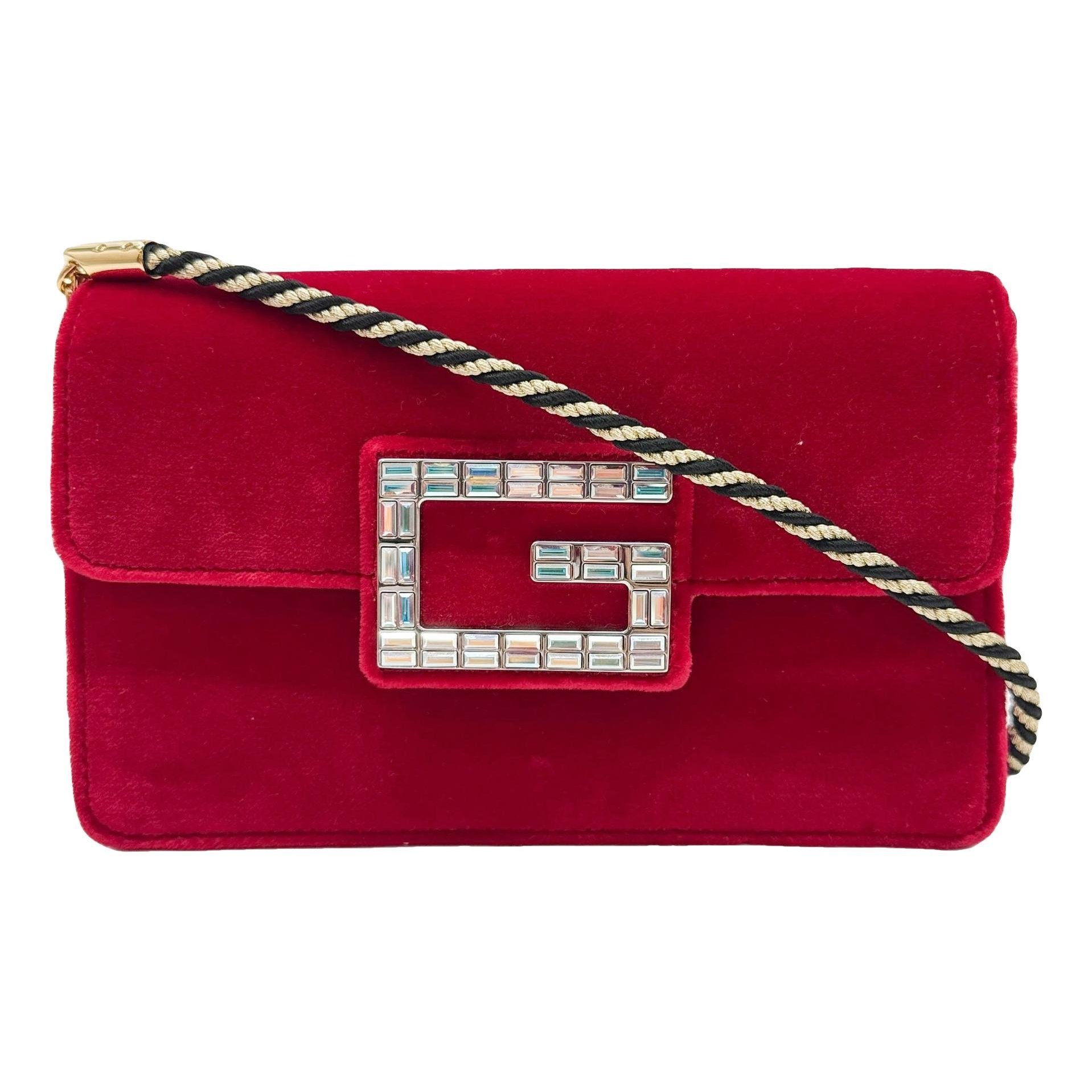 Broadway velvet handbag