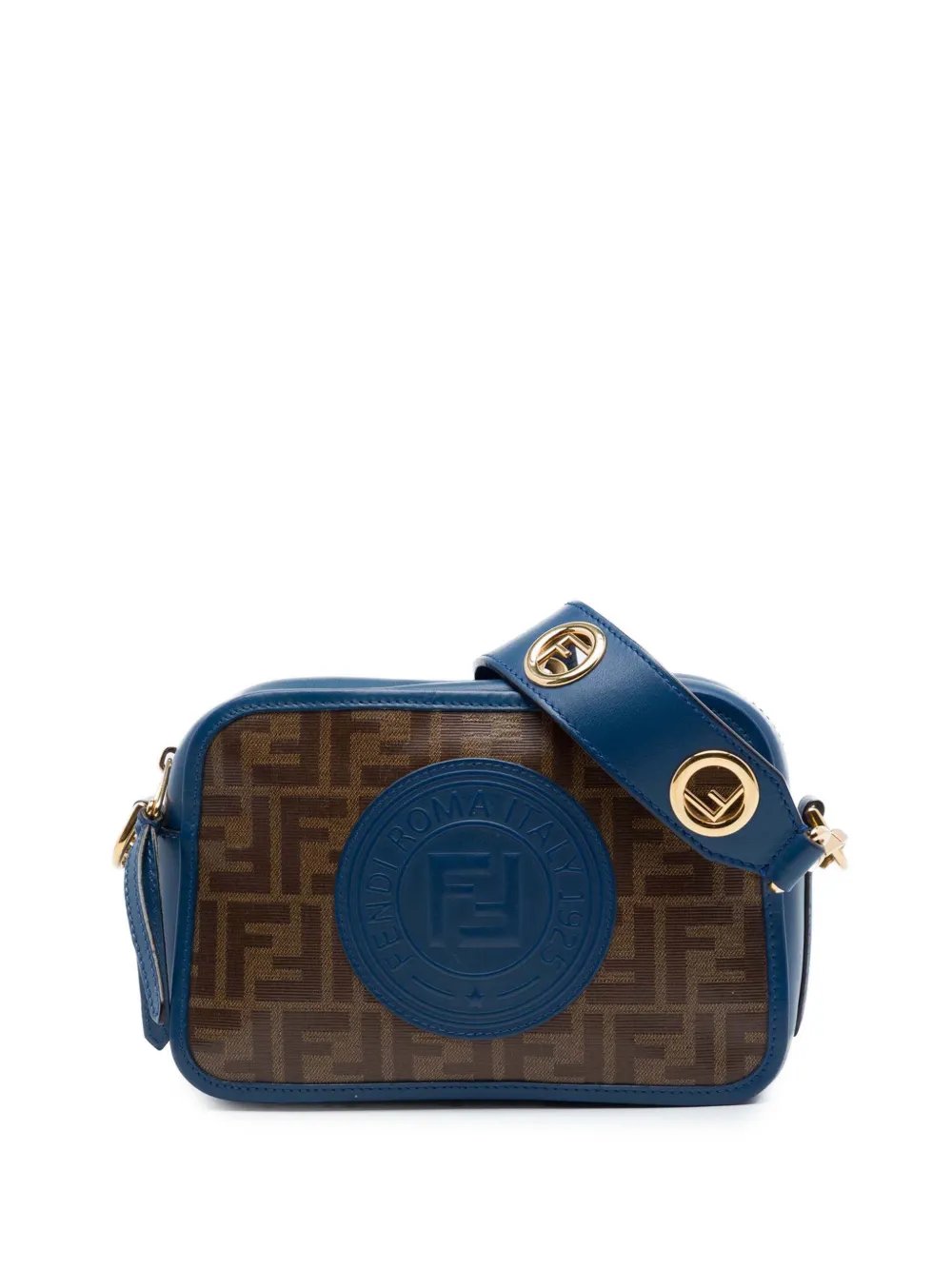 2010-2026 Zucca Coated Canvas FF Logo Camera Bag crossbody bag