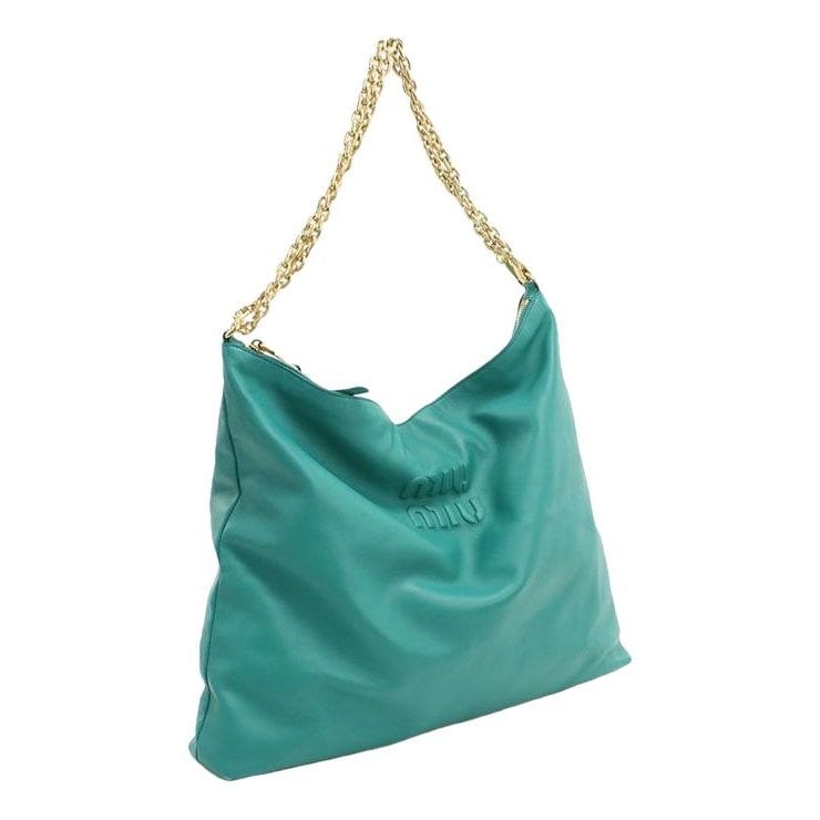 My Miu leather handbag