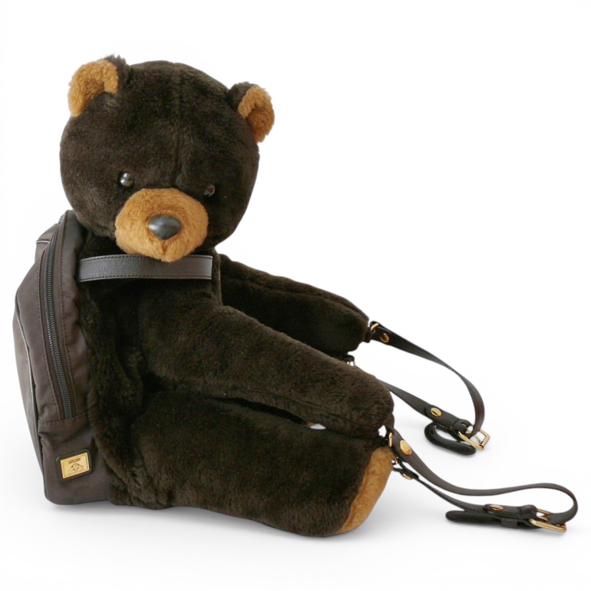 Faux fur backpack