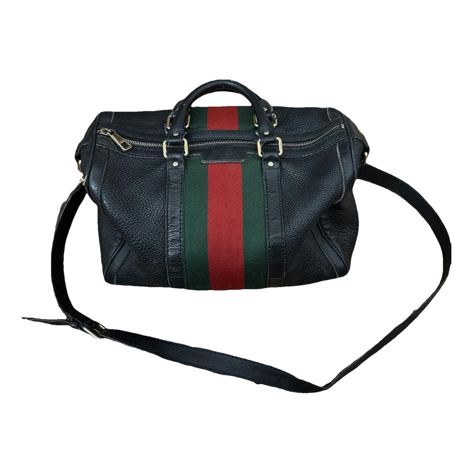 Boston leather handbag