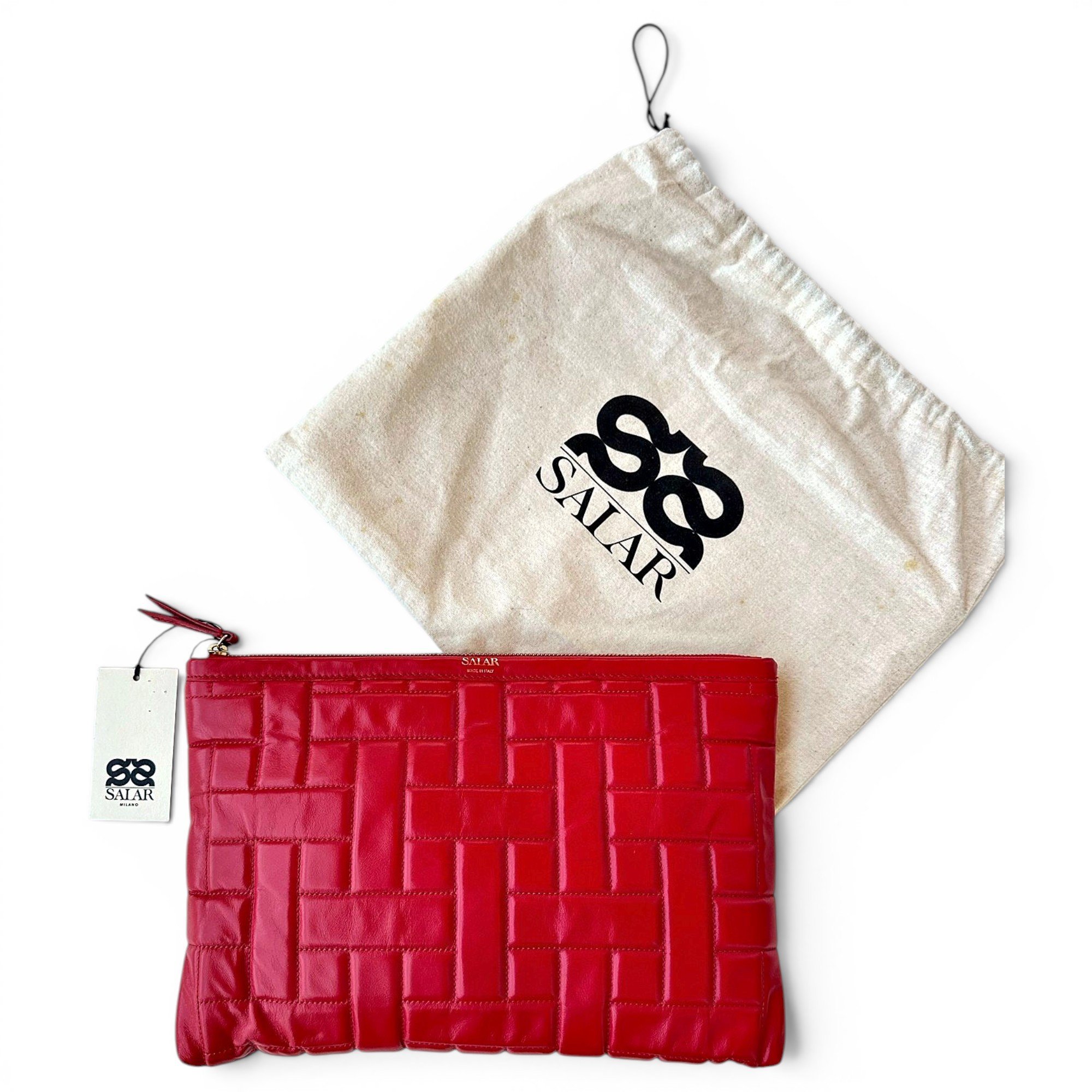Salar Leather clutch bag