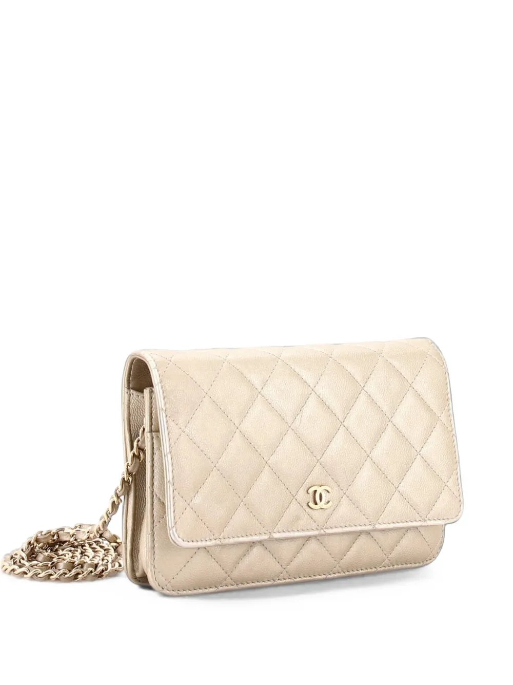Wallet on Chain Quilted Caviar crossbody bag