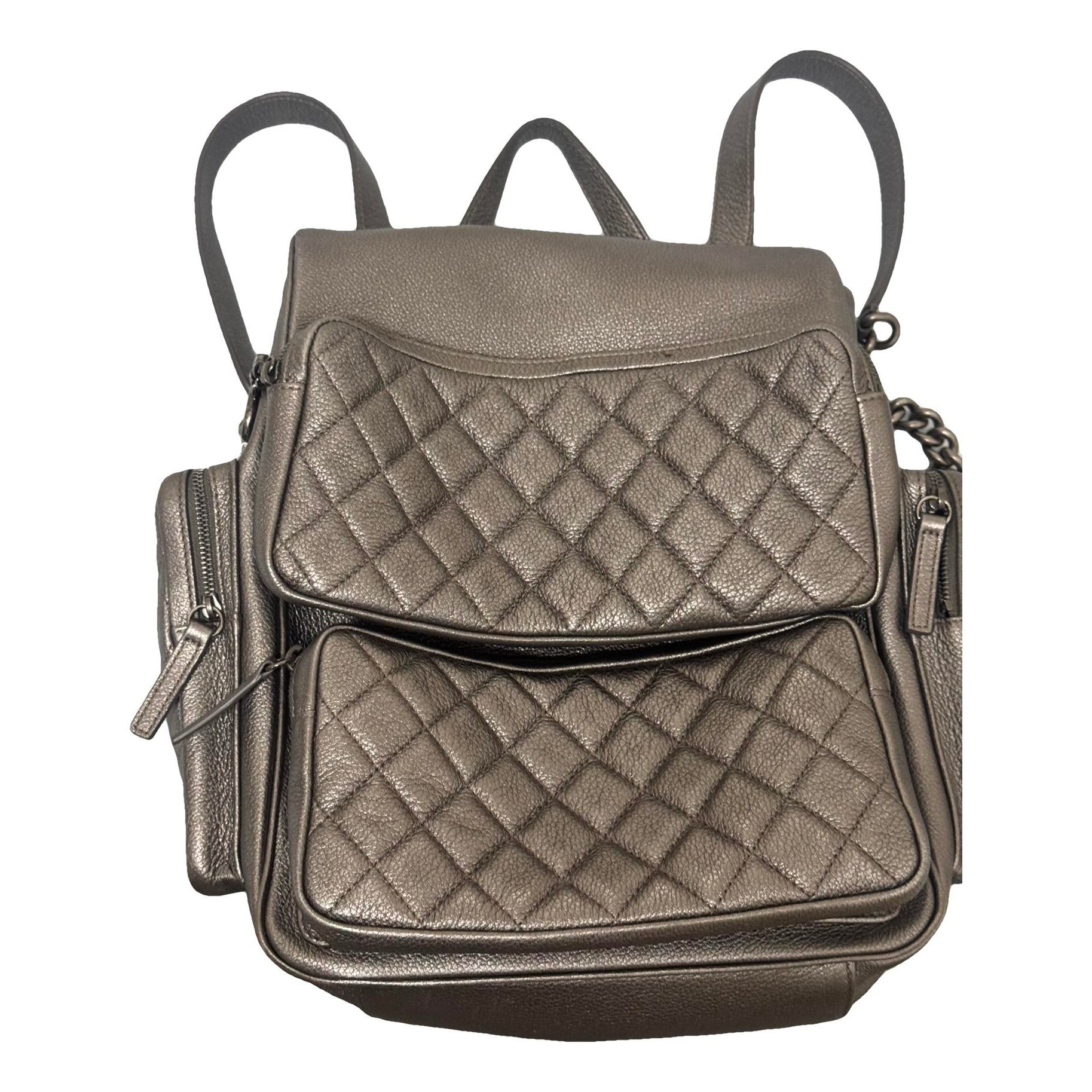 Leather backpack
