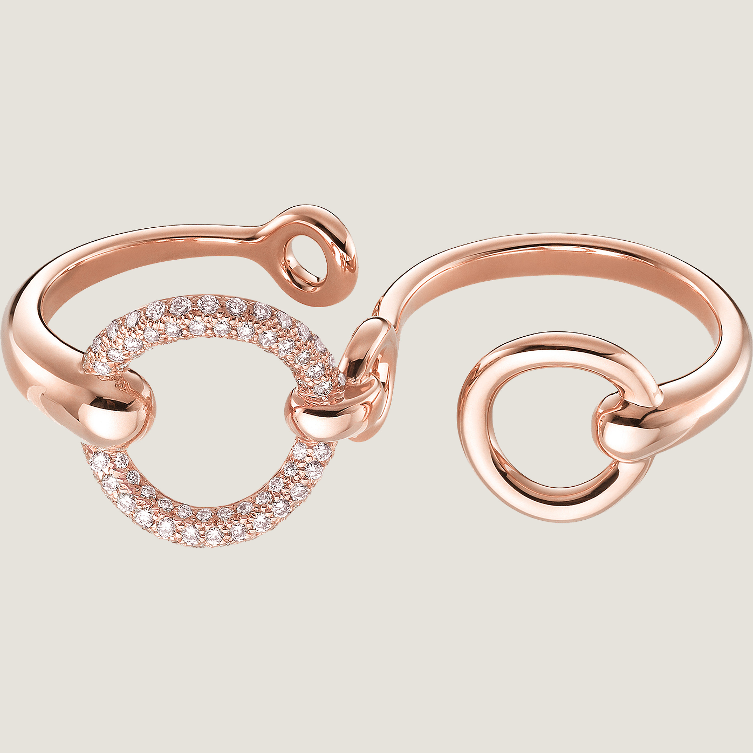 Filet d'Or double ring, large model