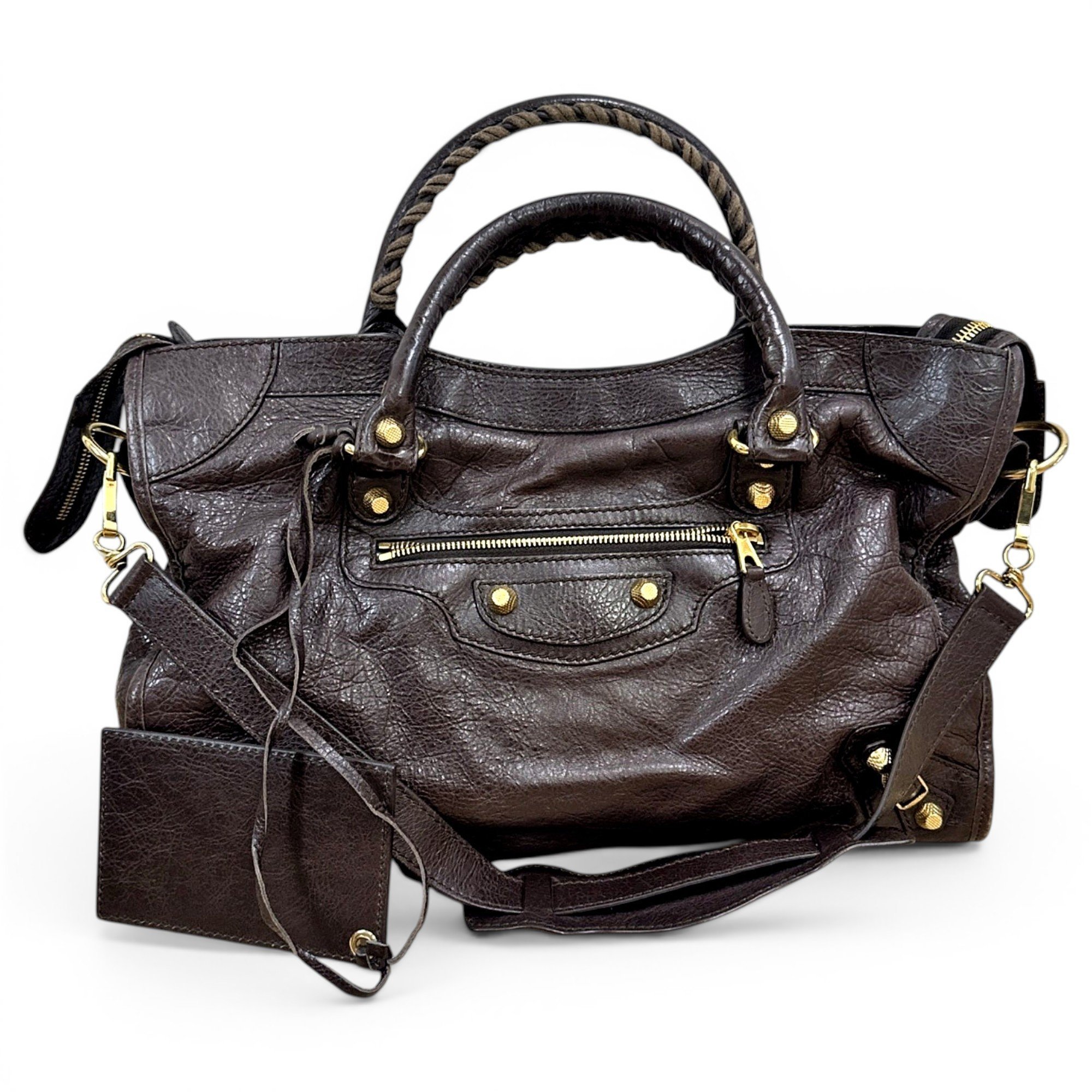 Leather handbag