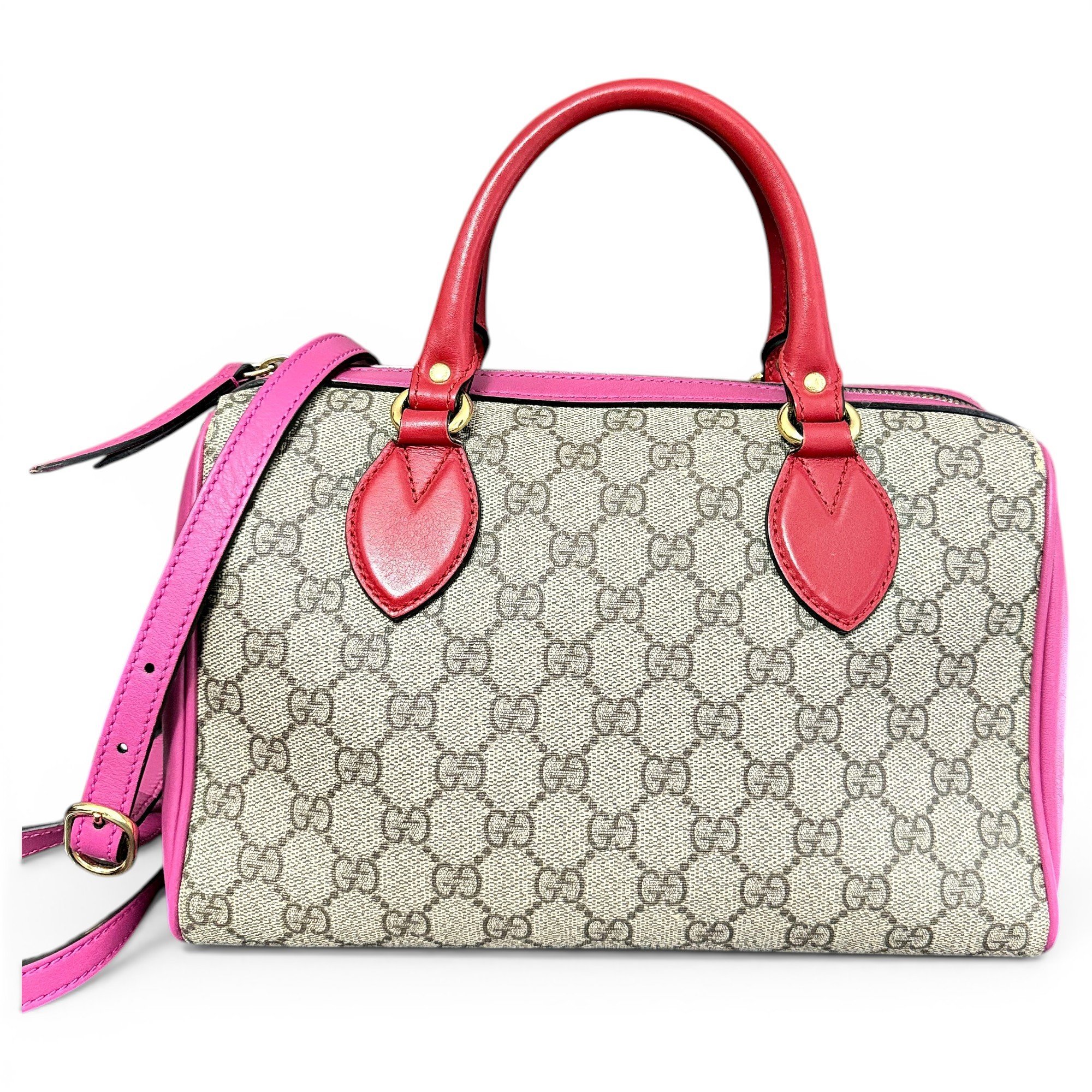 Ophidia Boston leather handbag