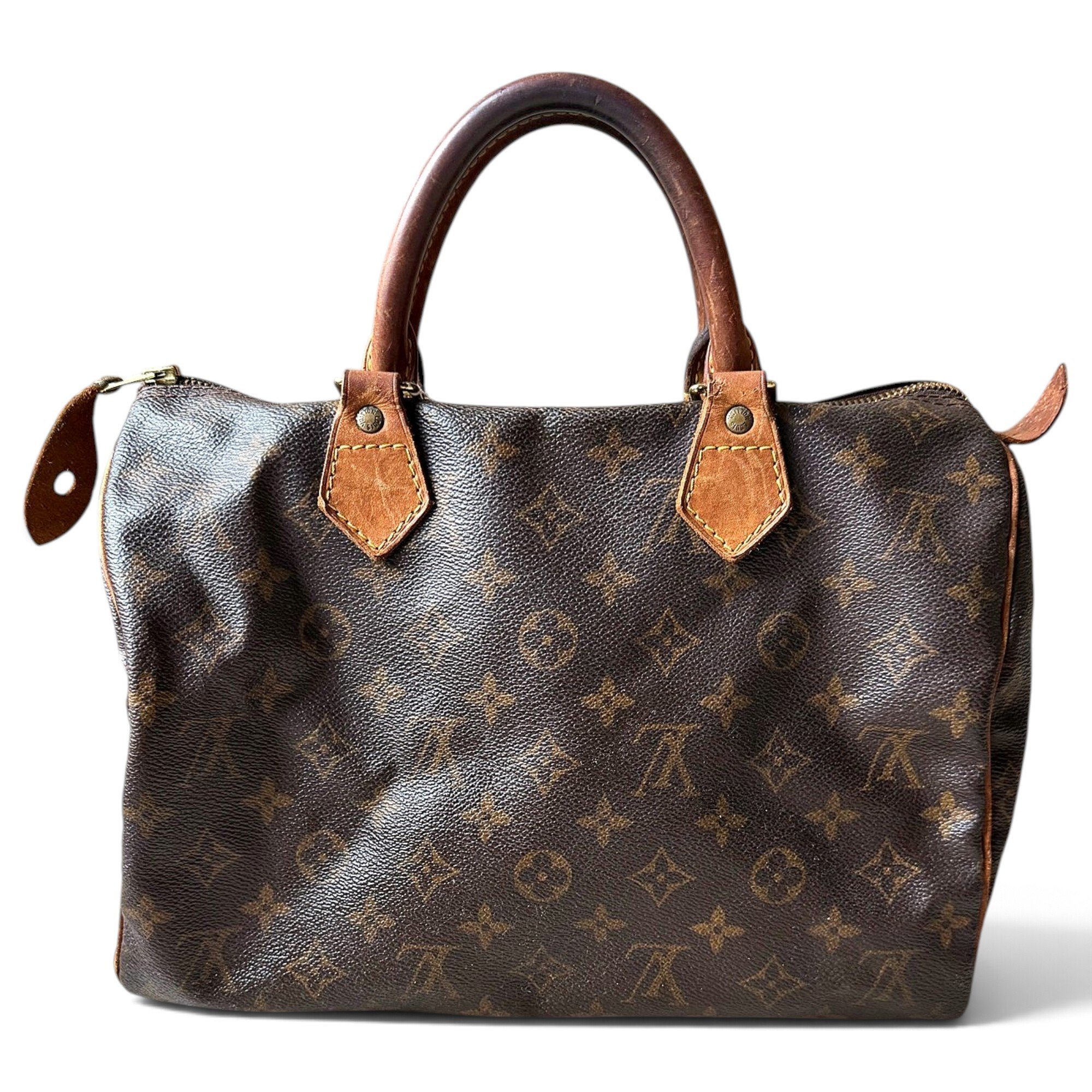Speedy leather handbag