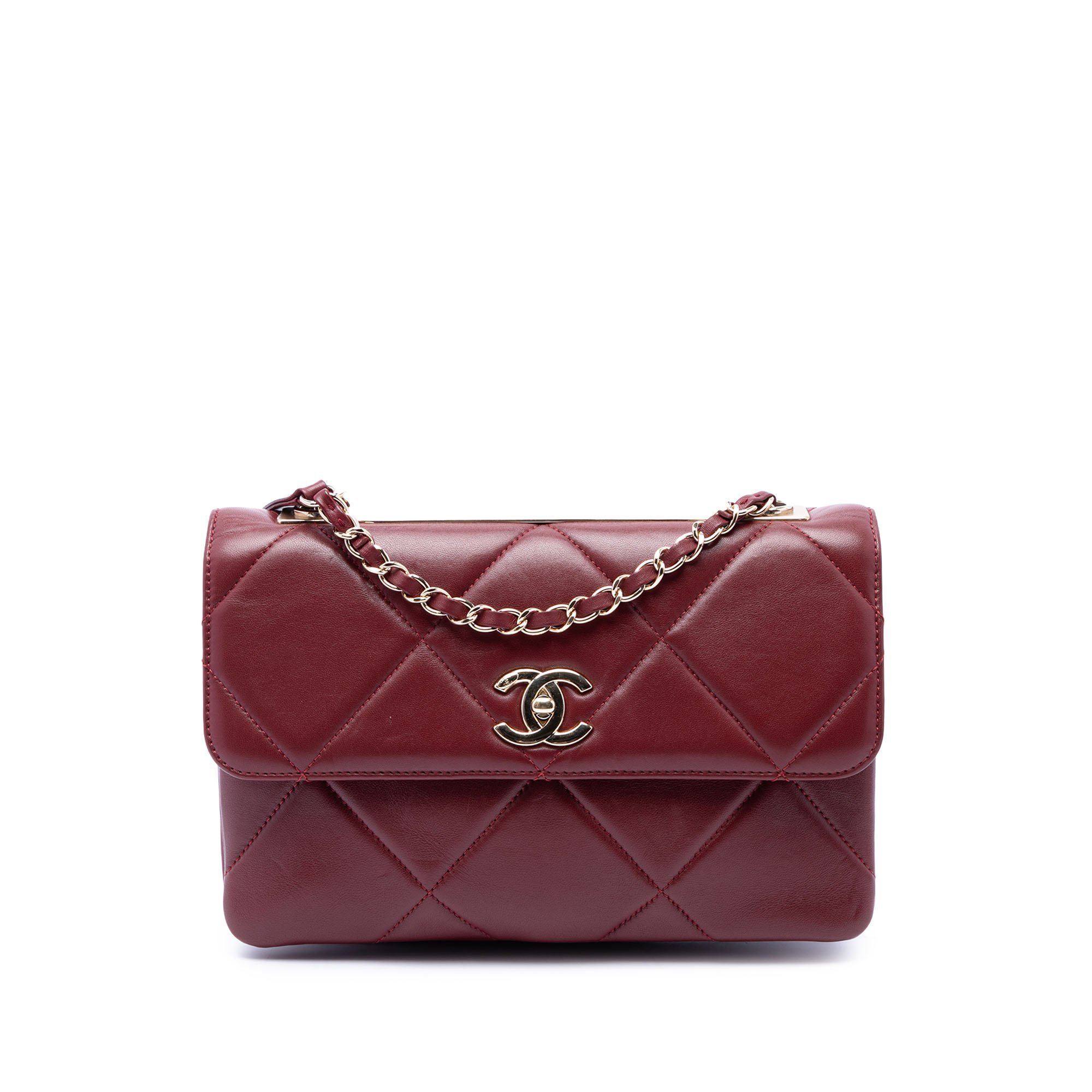 Trendy CC Flap leather handbag