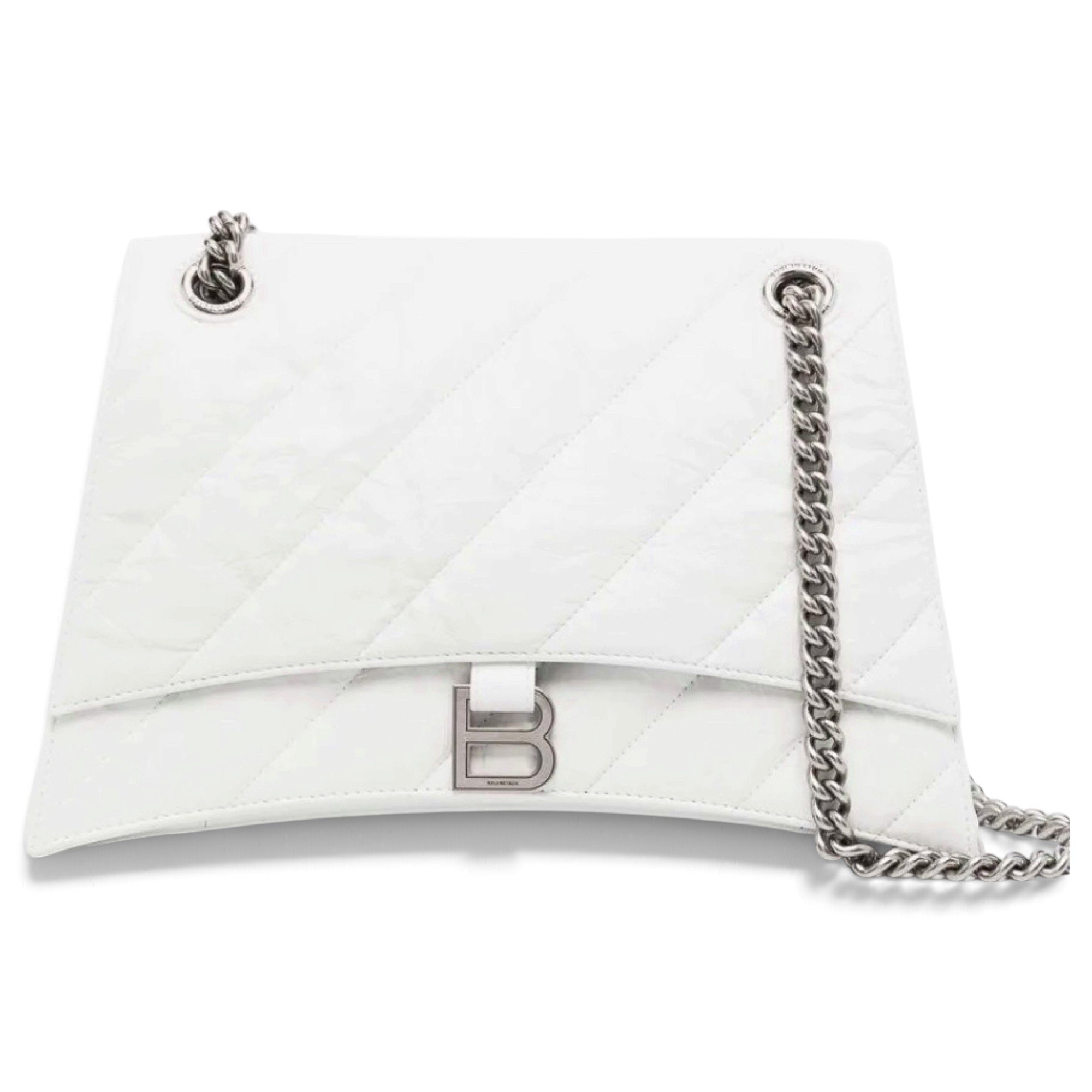 Crush leather handbag
