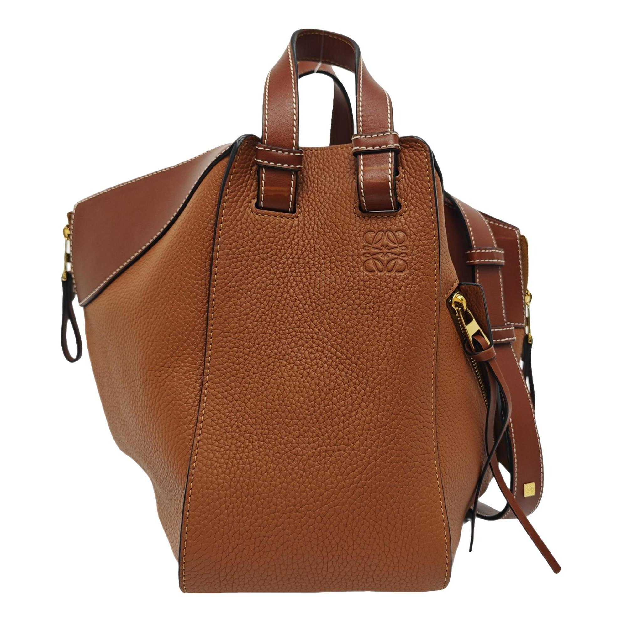 Hammock leather handbag