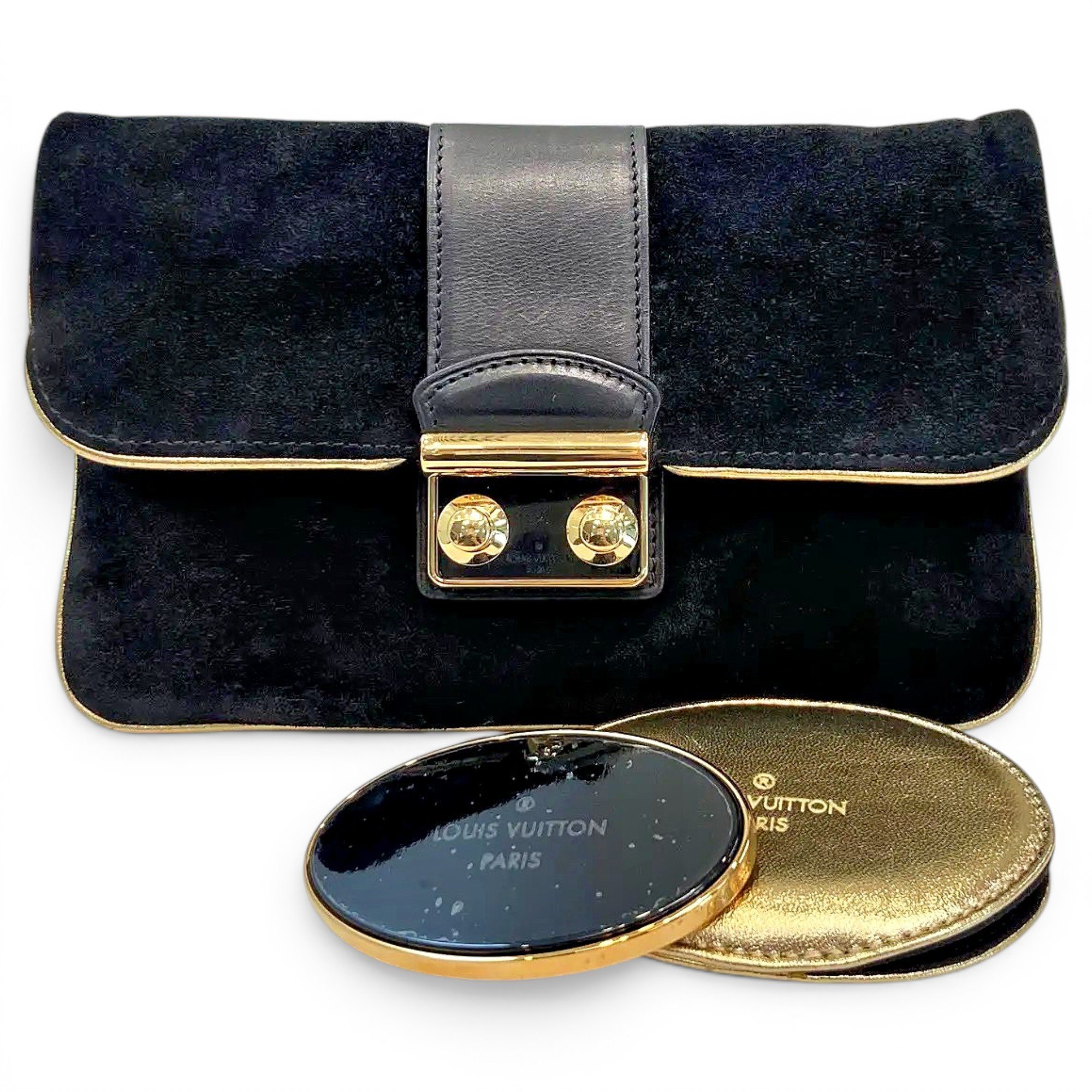 Velvet clutch bag