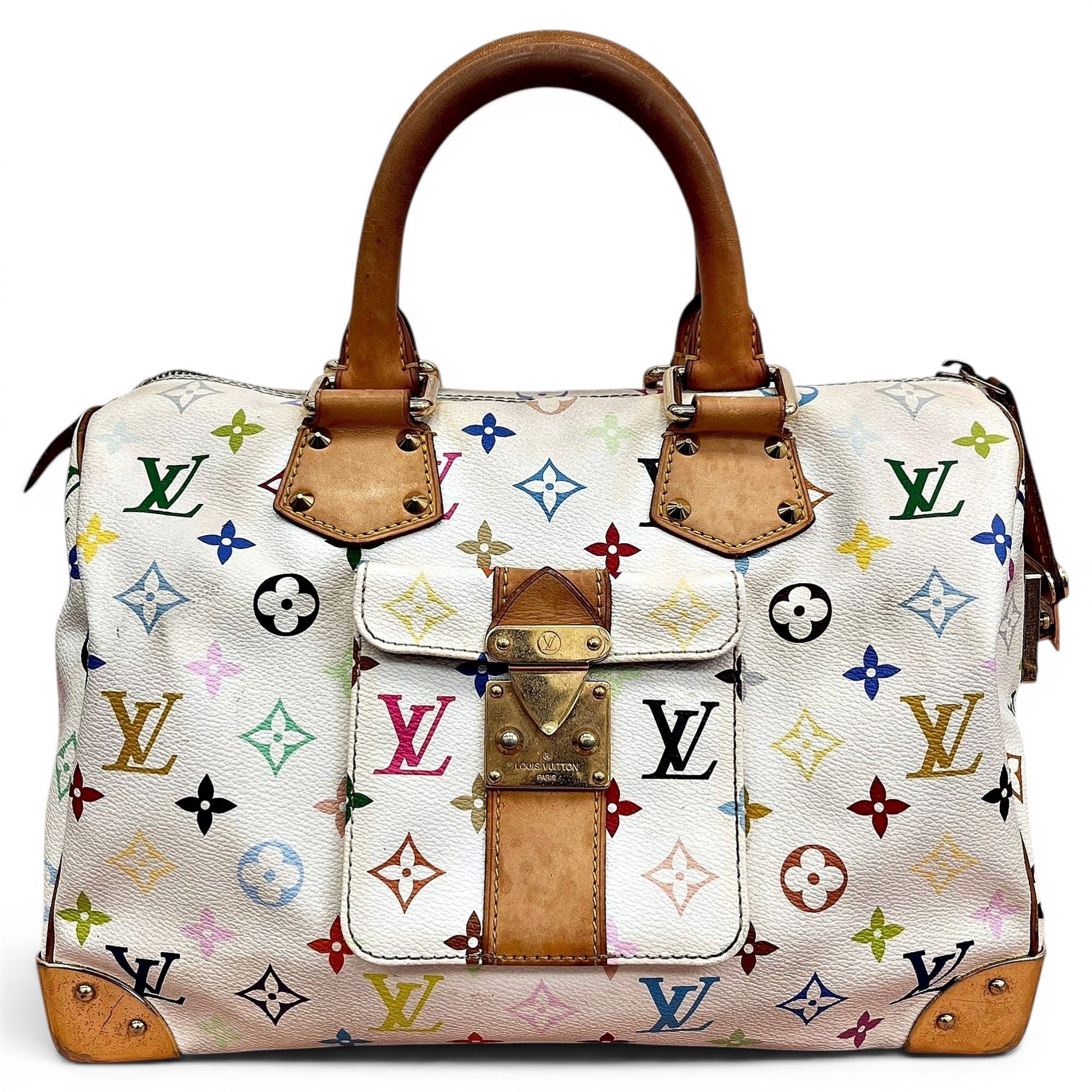 Speedy leather handbag