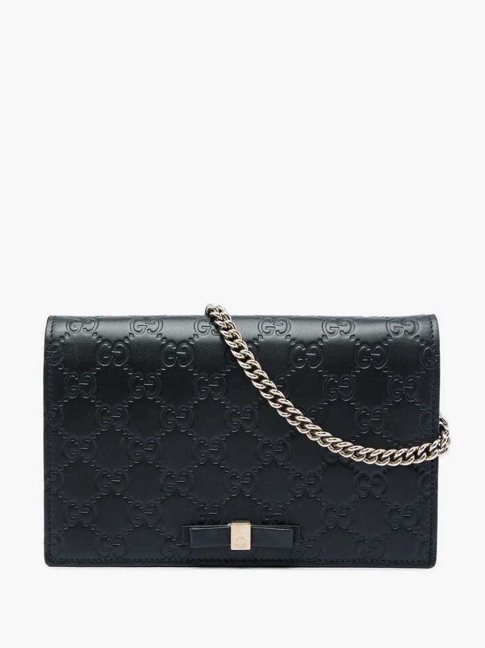 2000-2015 Mini Guccissima Bow Signature Wallet On Chain crossbody bag