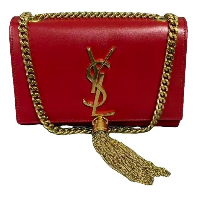 Pompom Kate leather handbag