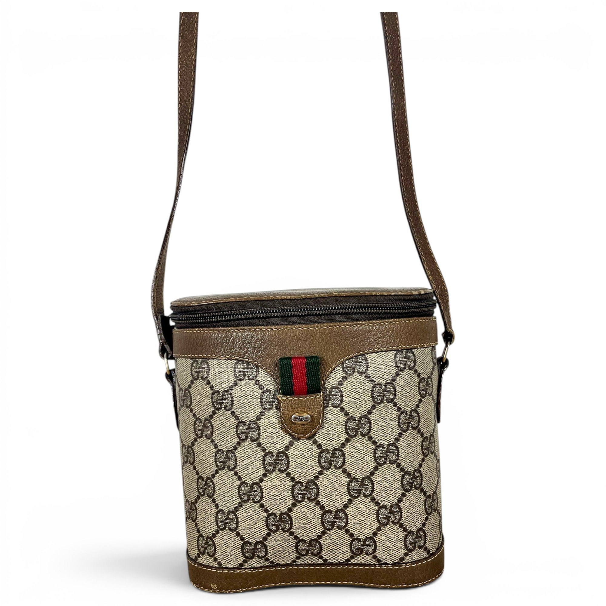 Ophidia Bucket leather crossbody bag