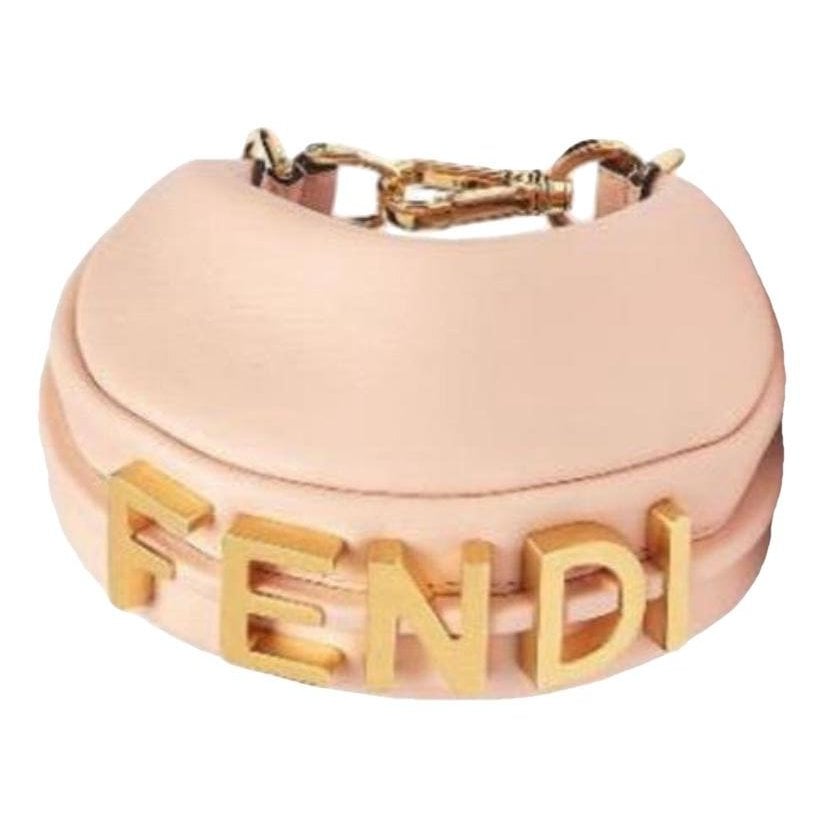 Fendigraphy leather handbag