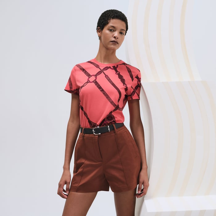 Rose Vermillon "Coaching Remix" Straight T-shirt