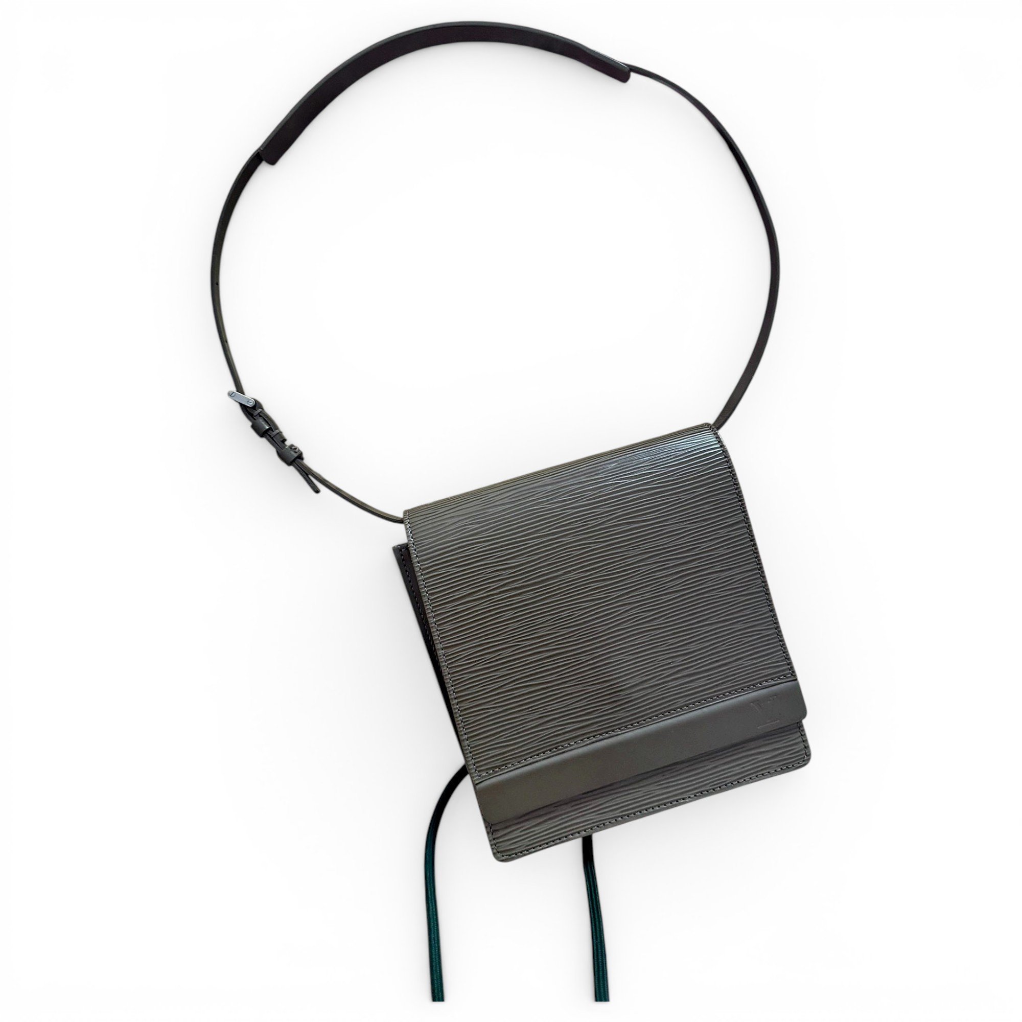 Honfleur leather clutch bag