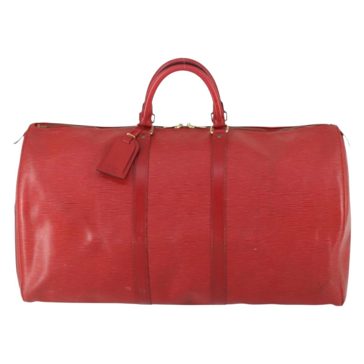 Keepall leather travel bag