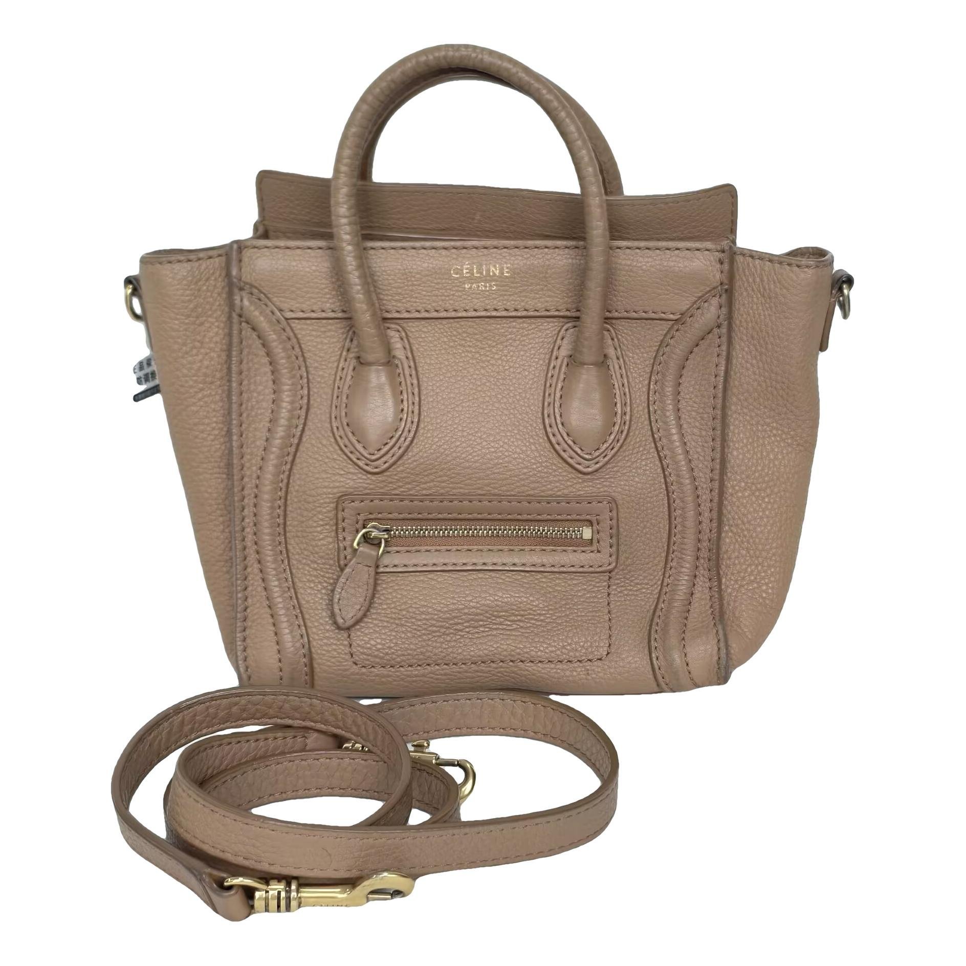 Nano Luggage leather handbag