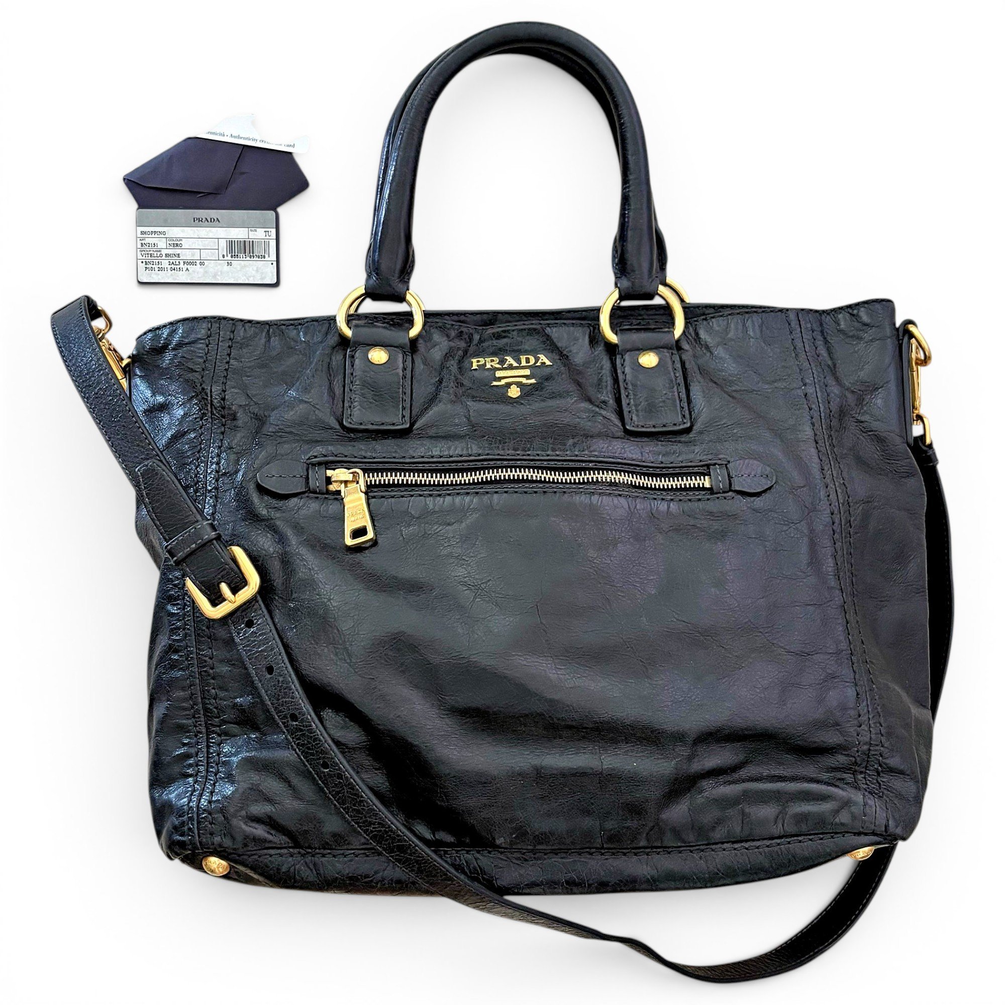 Leather handbag