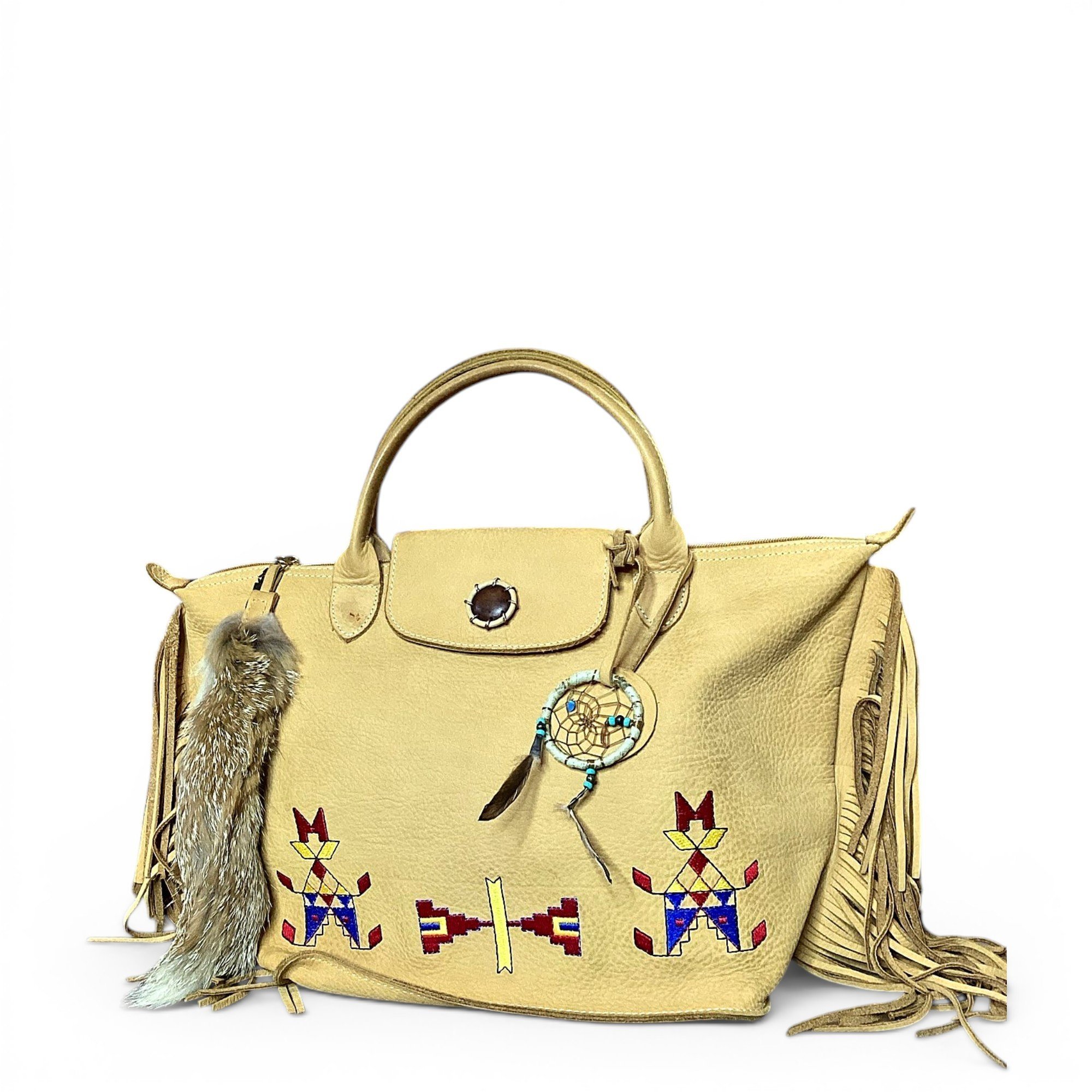 Pliage leather handbag