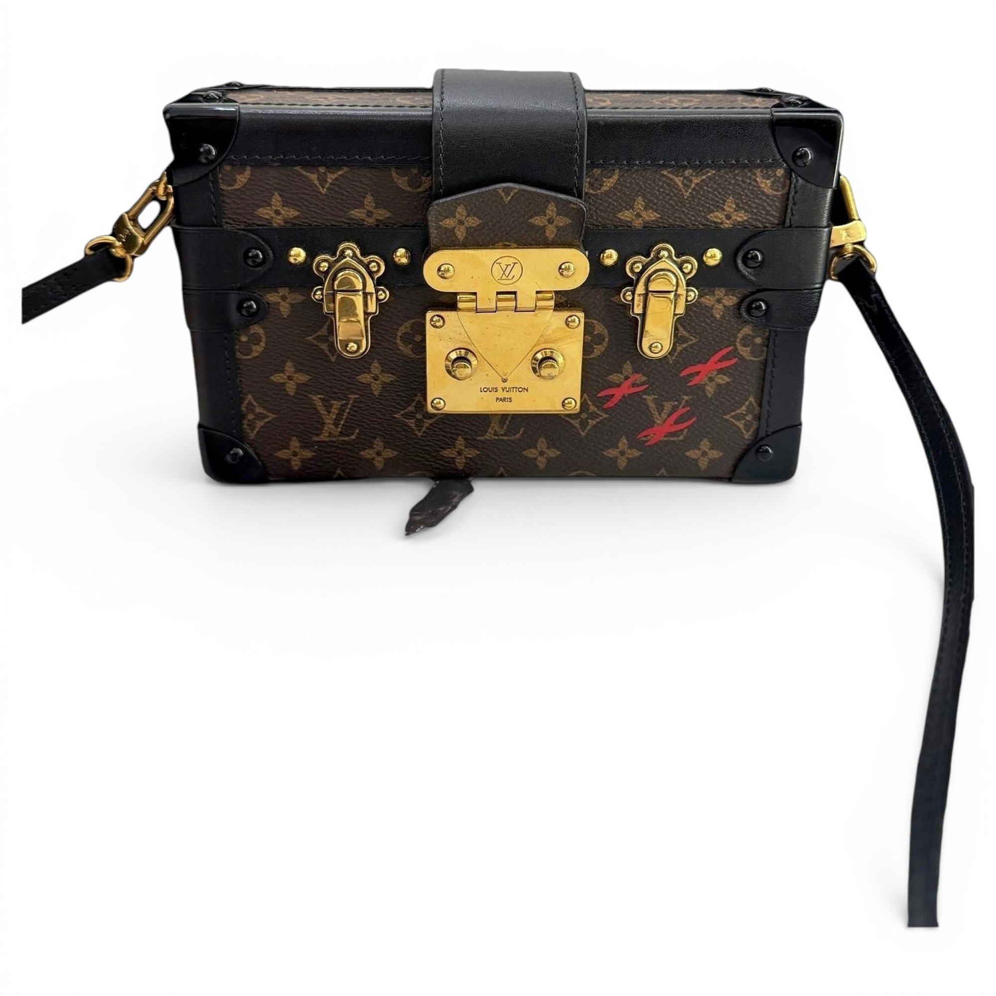 Petite Malle leather handbag