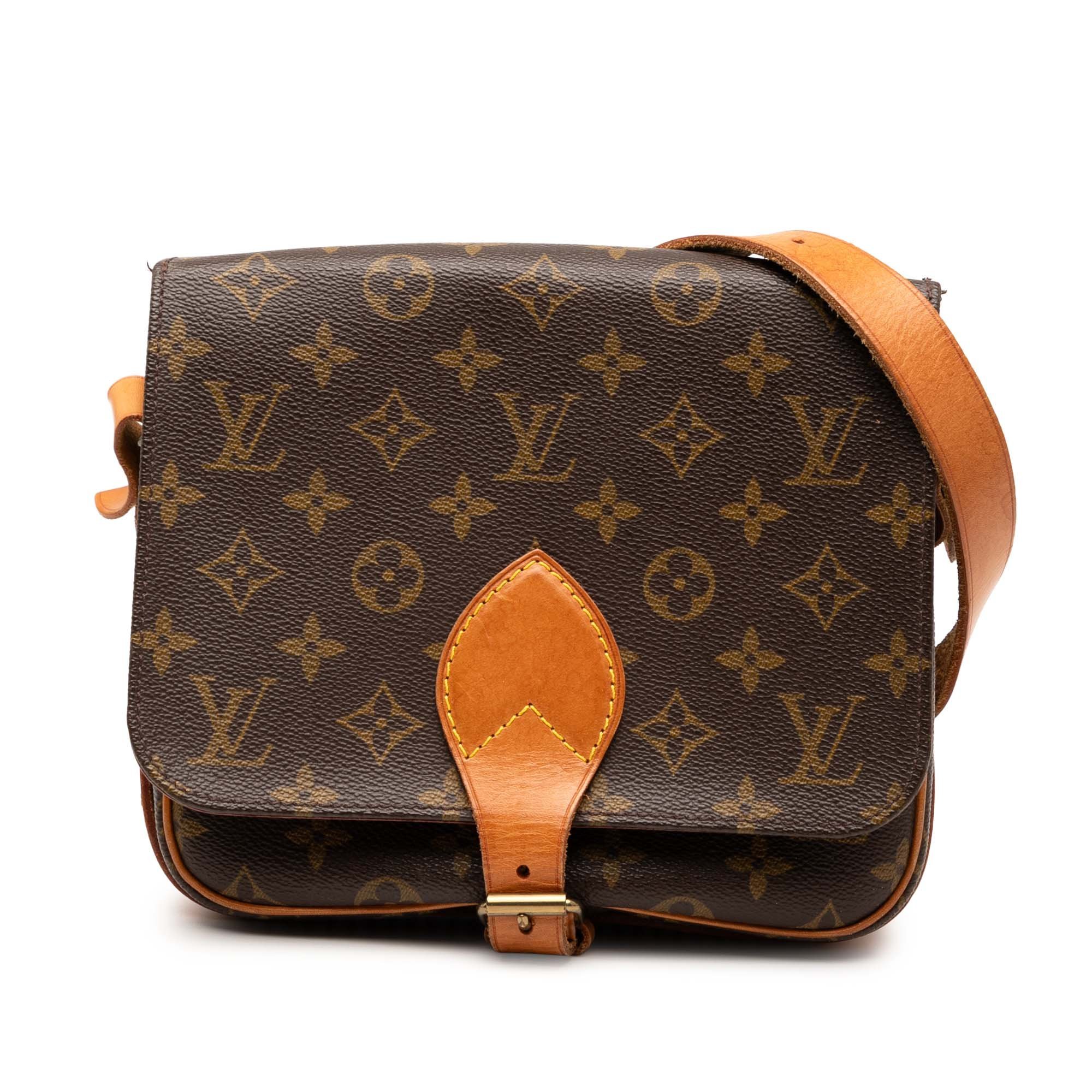 Cartouchière leather crossbody bag