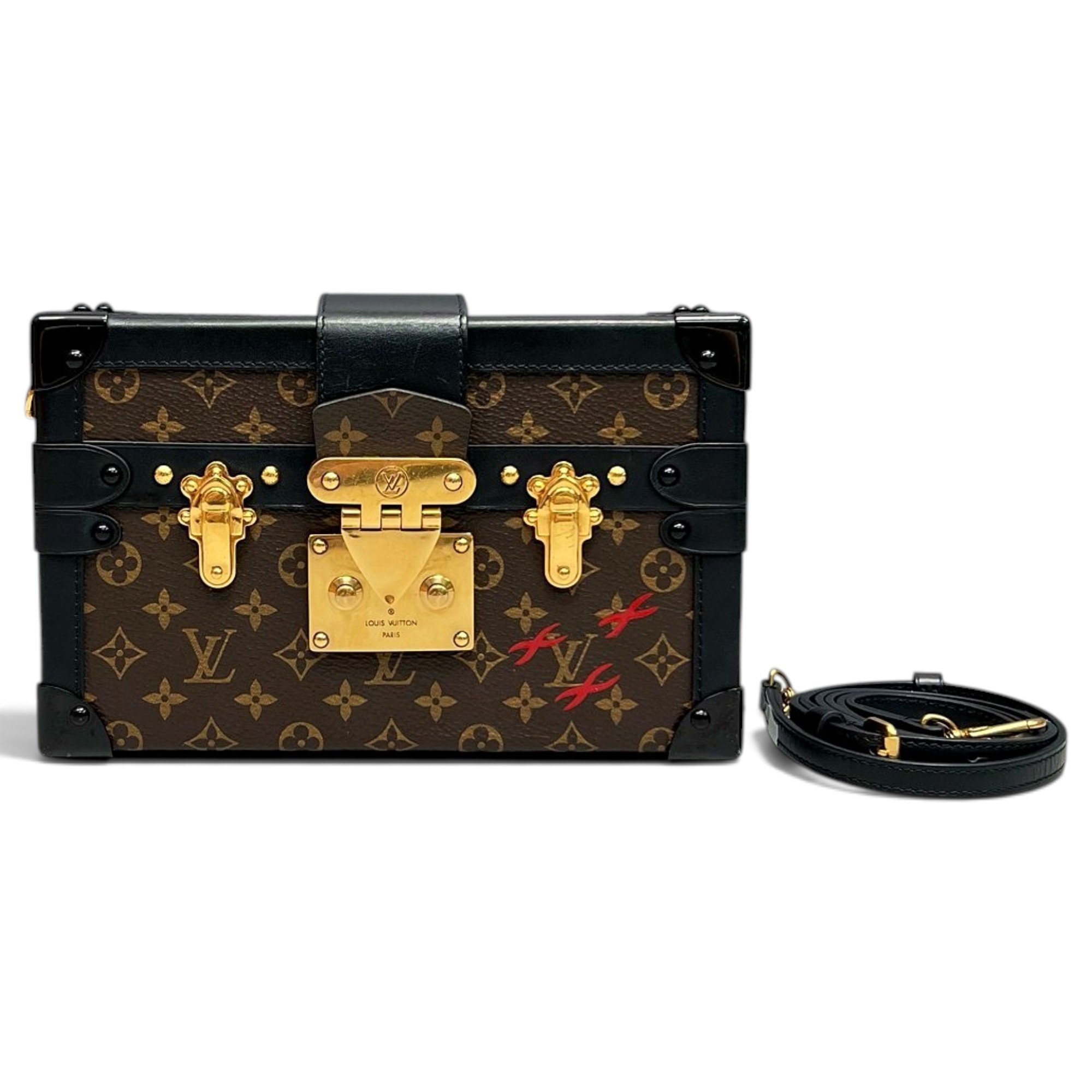 Petite Malle leather handbag