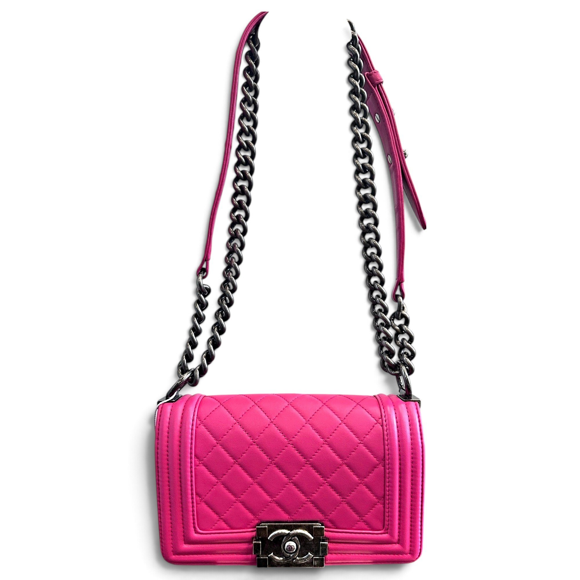 Boy leather crossbody bag