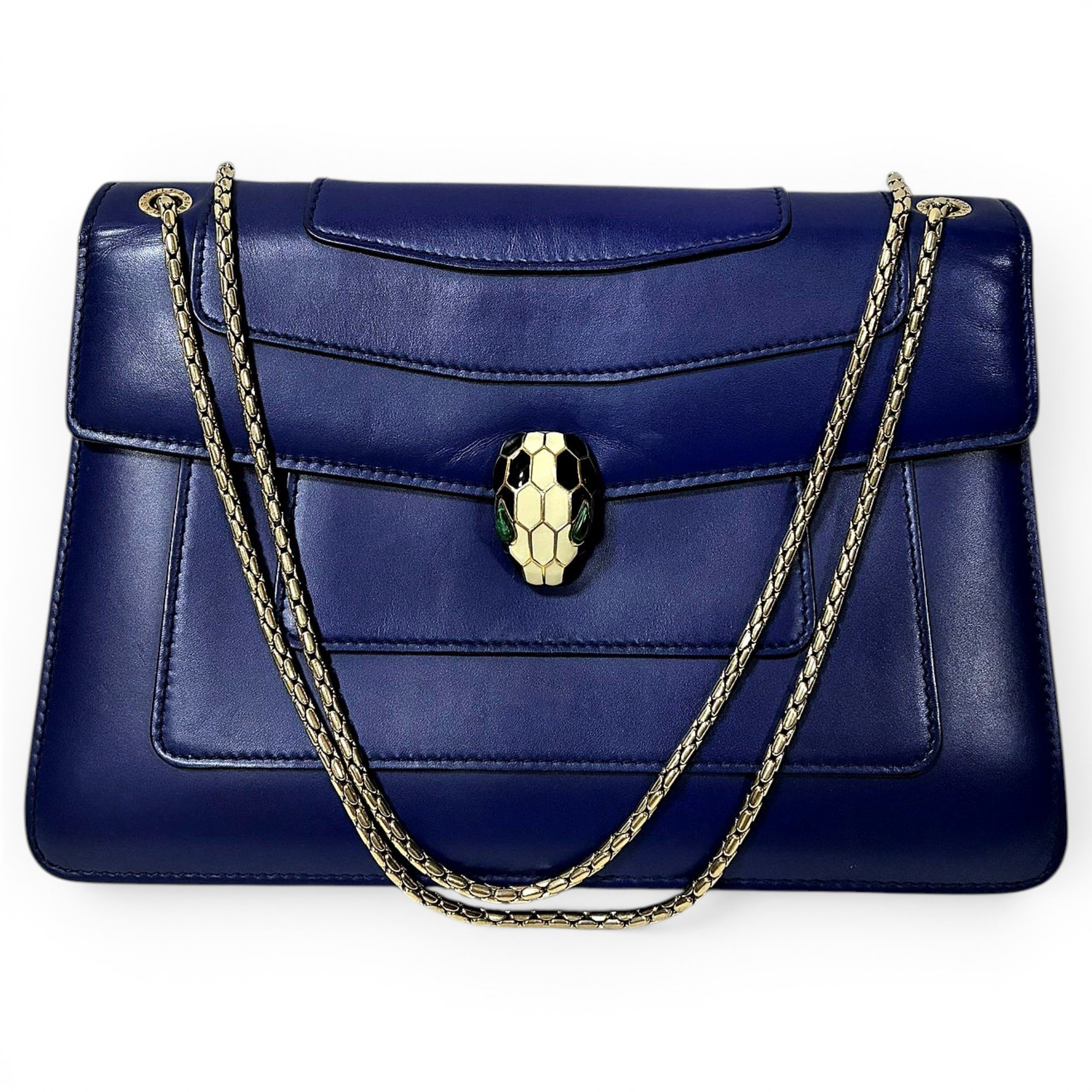 Serpenti leather handbag