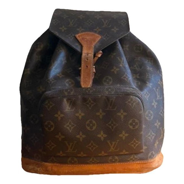 Montsouris Vintage leather backpack